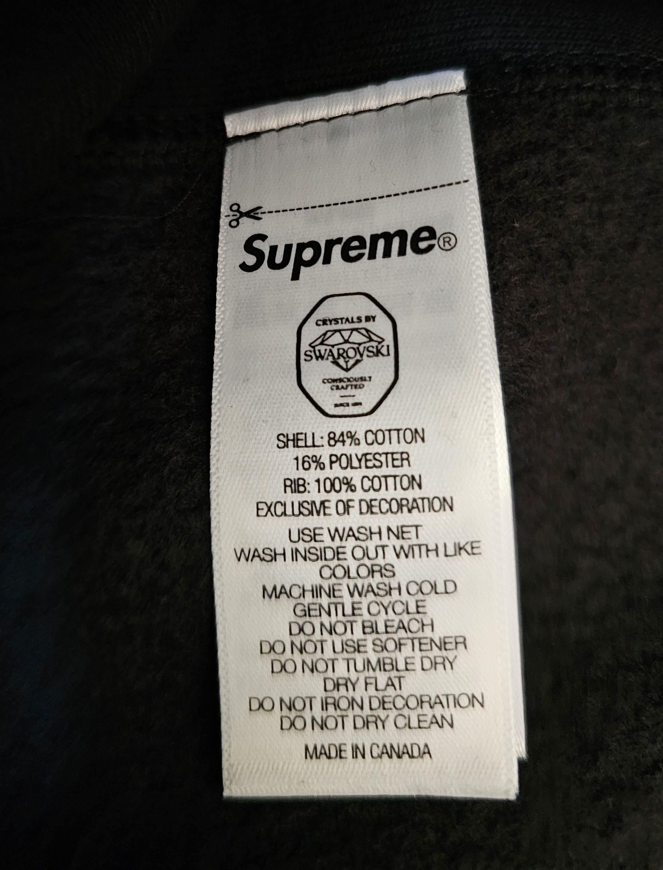 Supreme × Swarovski Supreme Swarovski Motion Logo Hooded Sweatshirt Size US XL / EU 56 / 4 - 8 Thumbnail