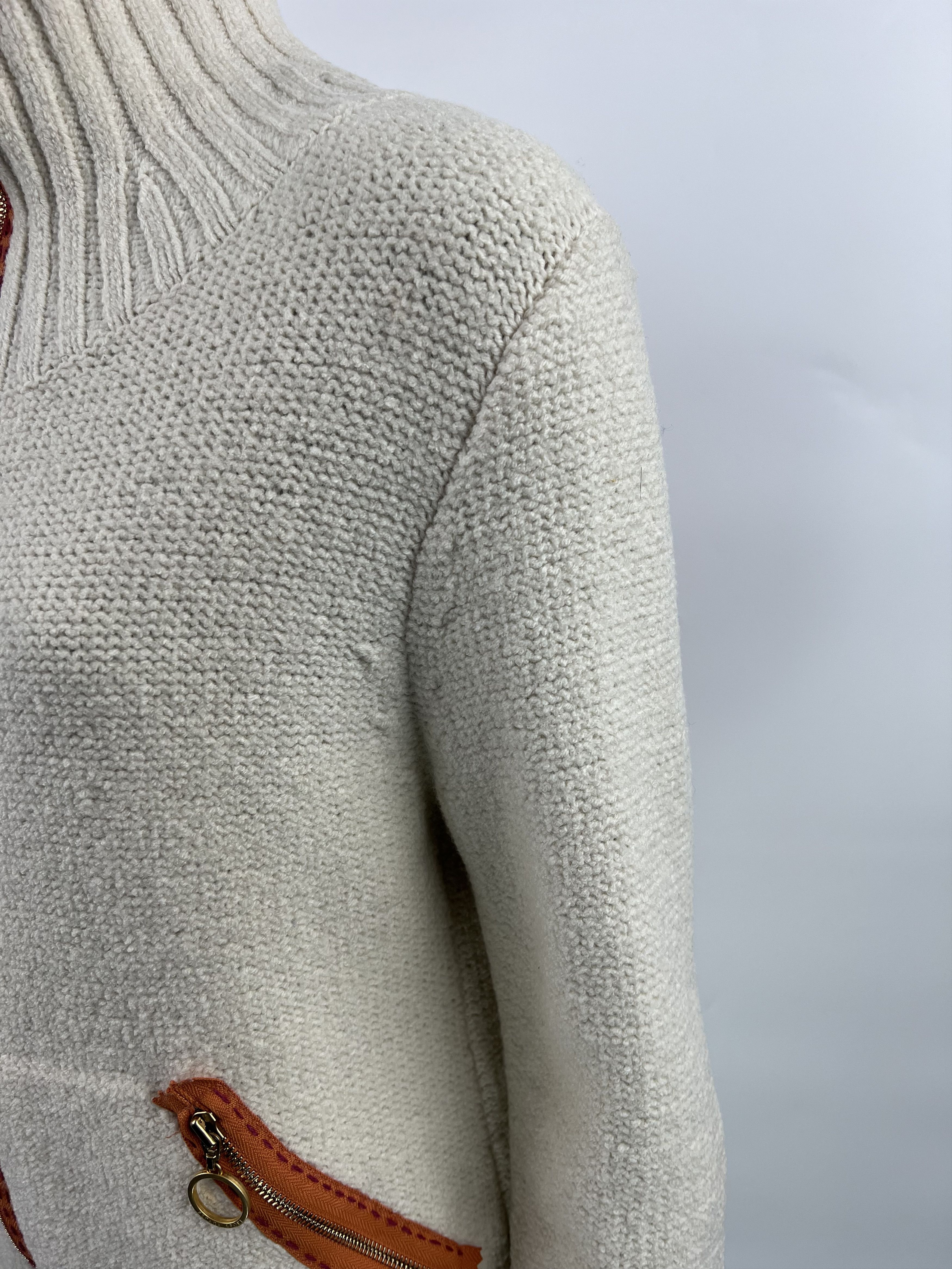 Escada Sport Escada Sport + Rare Vintage 100% Wool Full Zip Sweater Size L / US 10 / IT 46 - 7 Thumbnail