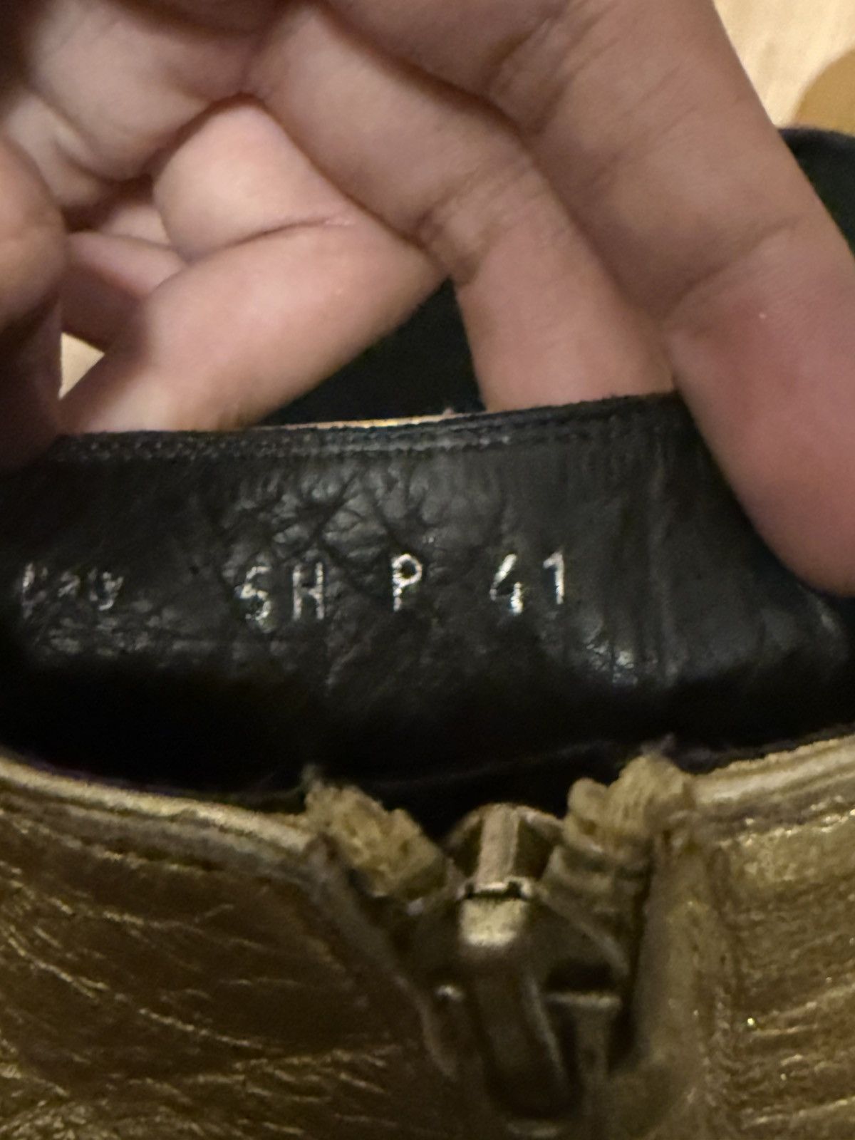 Dior Diorhomme05AW“In The Morning”gold boots Size US 7.5 / EU 40-41 - 5 Thumbnail
