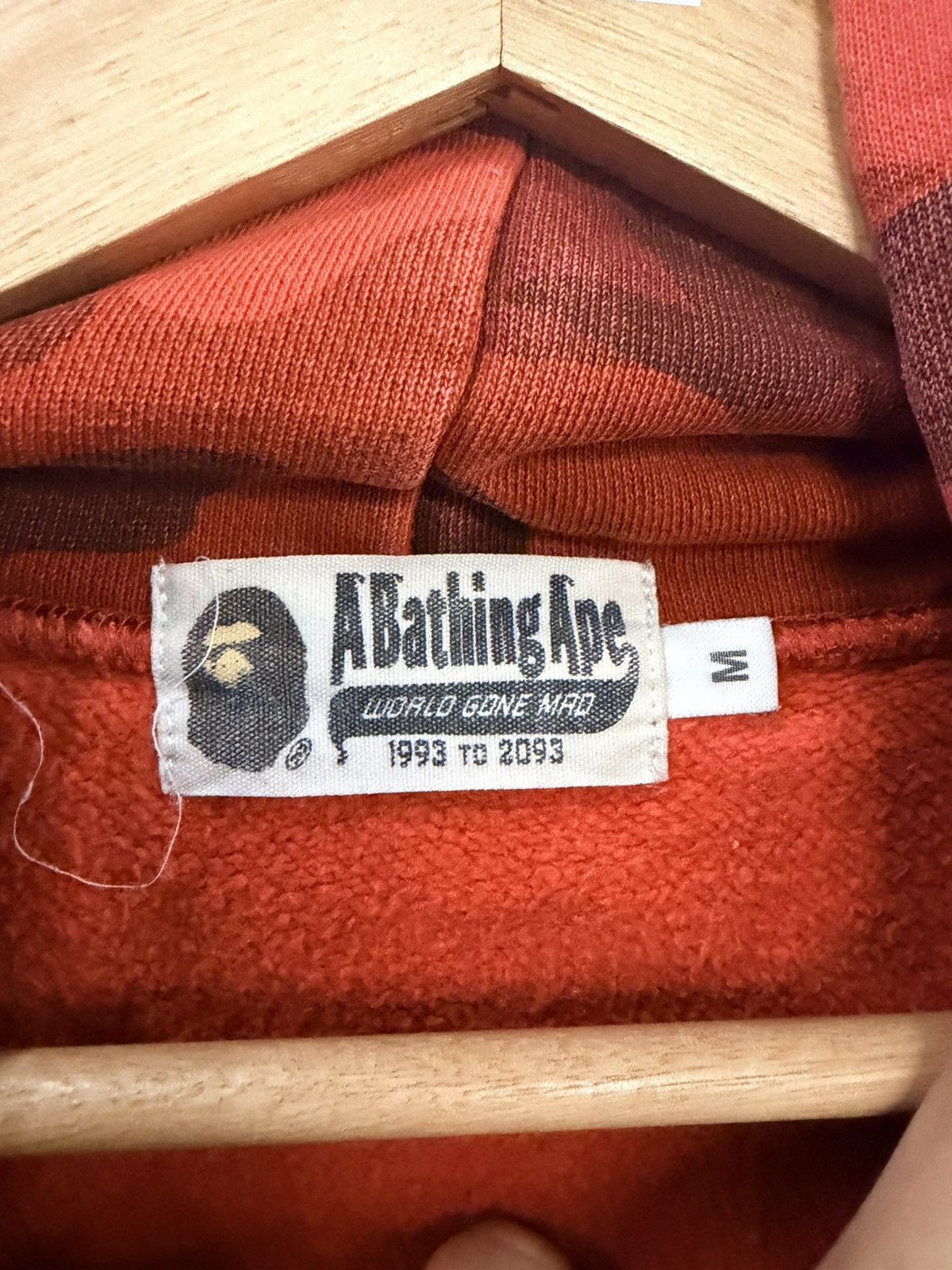 Bape Bape Red Camo Hoodie Size US M / EU 48-50 / 2 - 3 Thumbnail