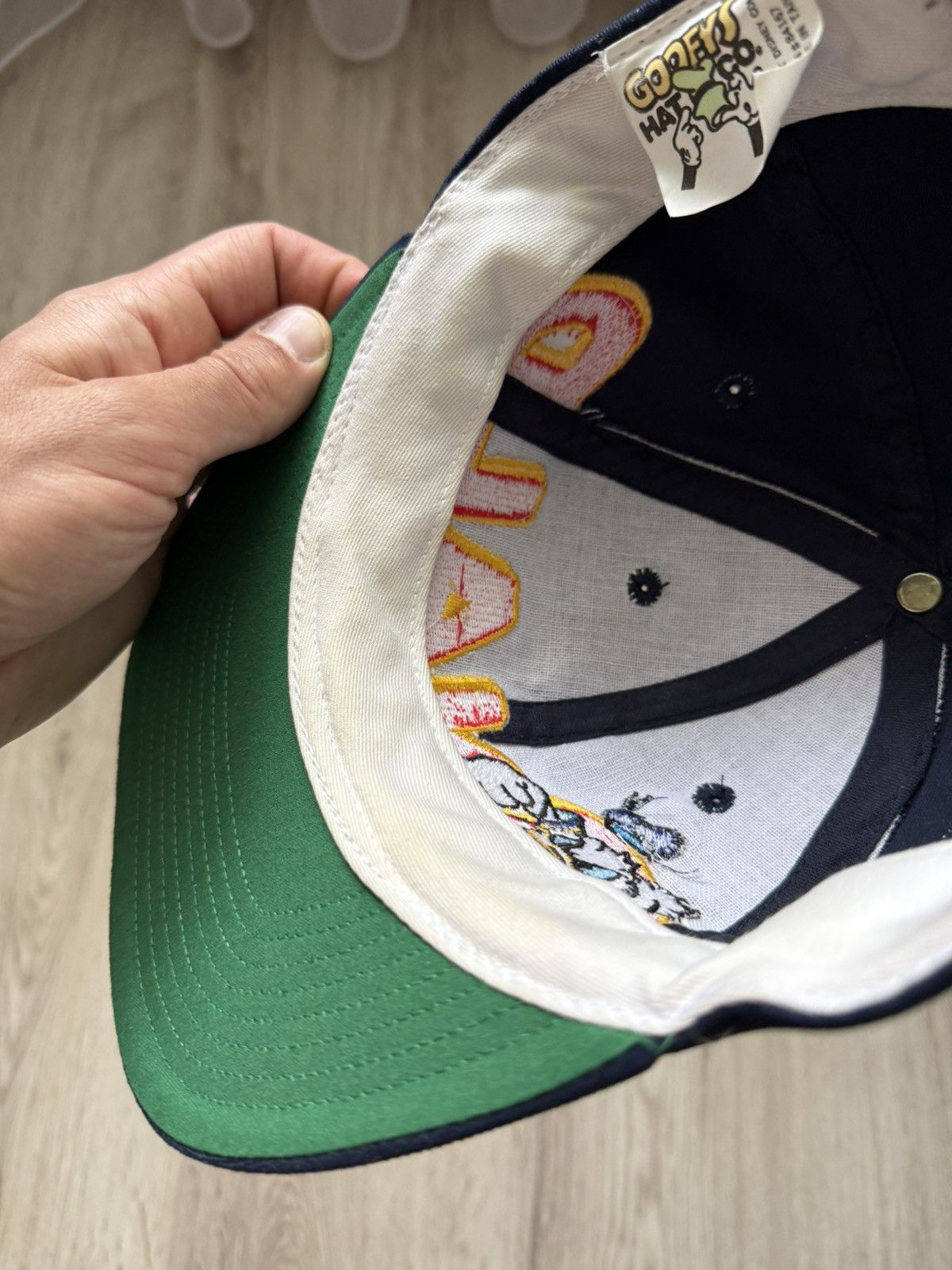 Disney Disney Baseball Cap Angry Donald Duck Goofy's Hat Co Vintage Size ONE SIZE - 6 Thumbnail