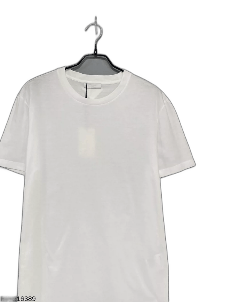 Prada Prada White Triangle Logo Short Sleeve T-shirt Size XXL / US 16-18 / IT 52-54 - 1 Thumbnail