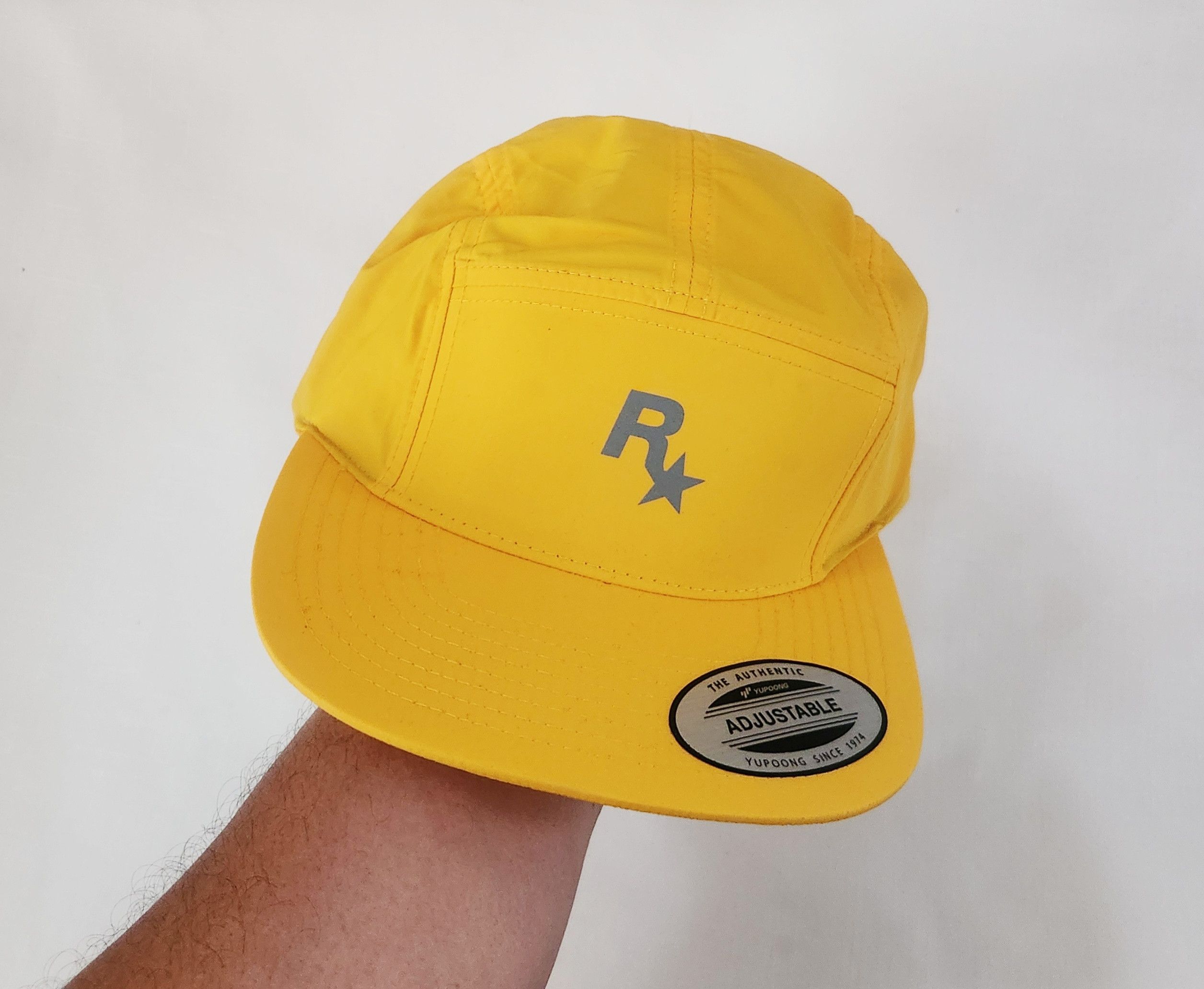 Rockstar Games Rockstar Games 5 Panel Cap Yellow Mens OSFM Strapback Adjus Size ONE SIZE - 1 Thumbnail