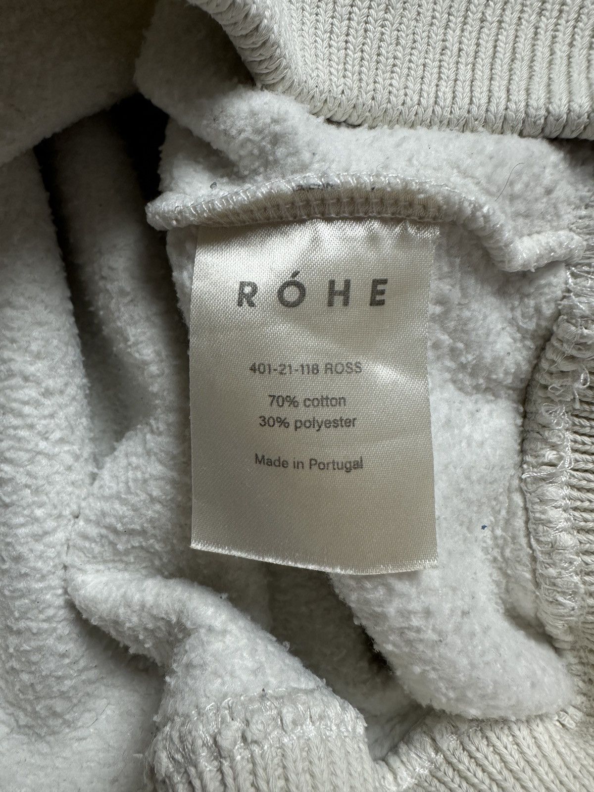Rohe Rohe Crewneck Logo Print Cotton Sweatshirt Lux Size US M / EU 48-50 / 2 - 10 Thumbnail
