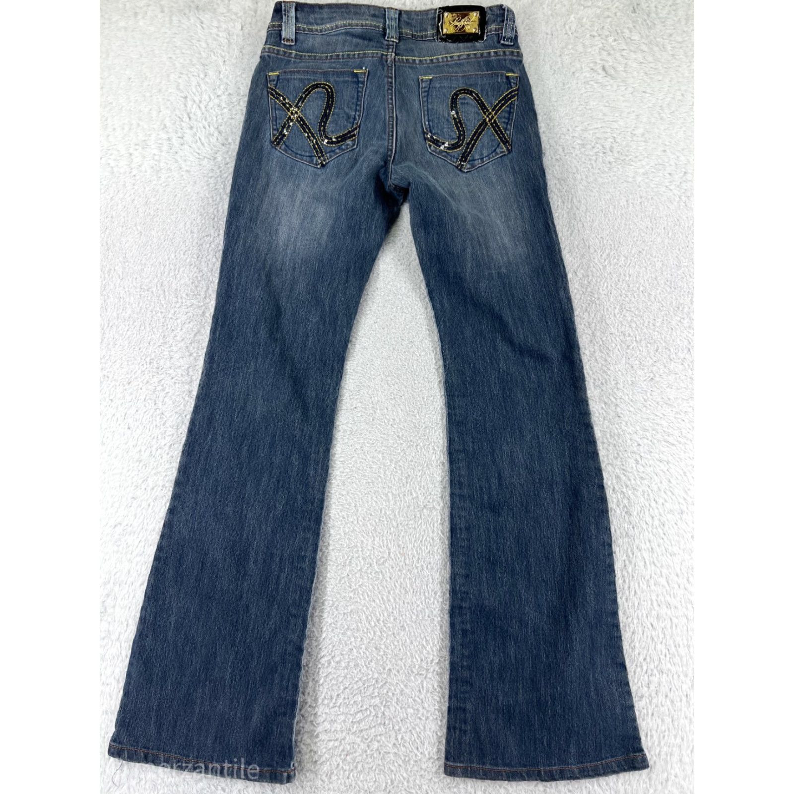 Southpole VINTAGE Southpole Jeans Womens 3 Denim Blue Bootcut Jeans HipHop Culture Y2K Cotton Size 26" / US 2 / IT 38 - 2 Thumbnail