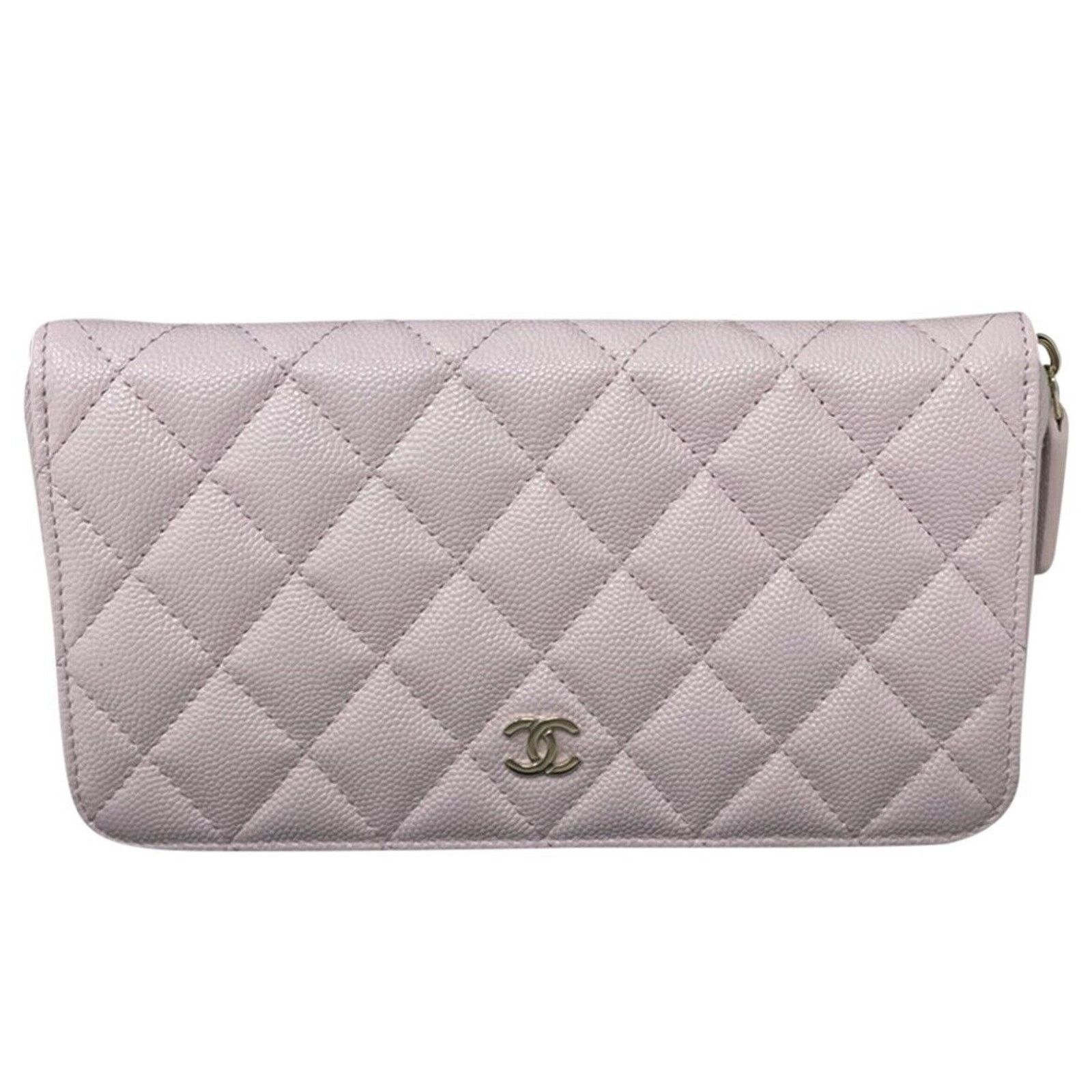 Chanel Authentic Chanel Pink Caviar Classic Long Zippy Zip Wallet Size ONE SIZE - 9 Thumbnail