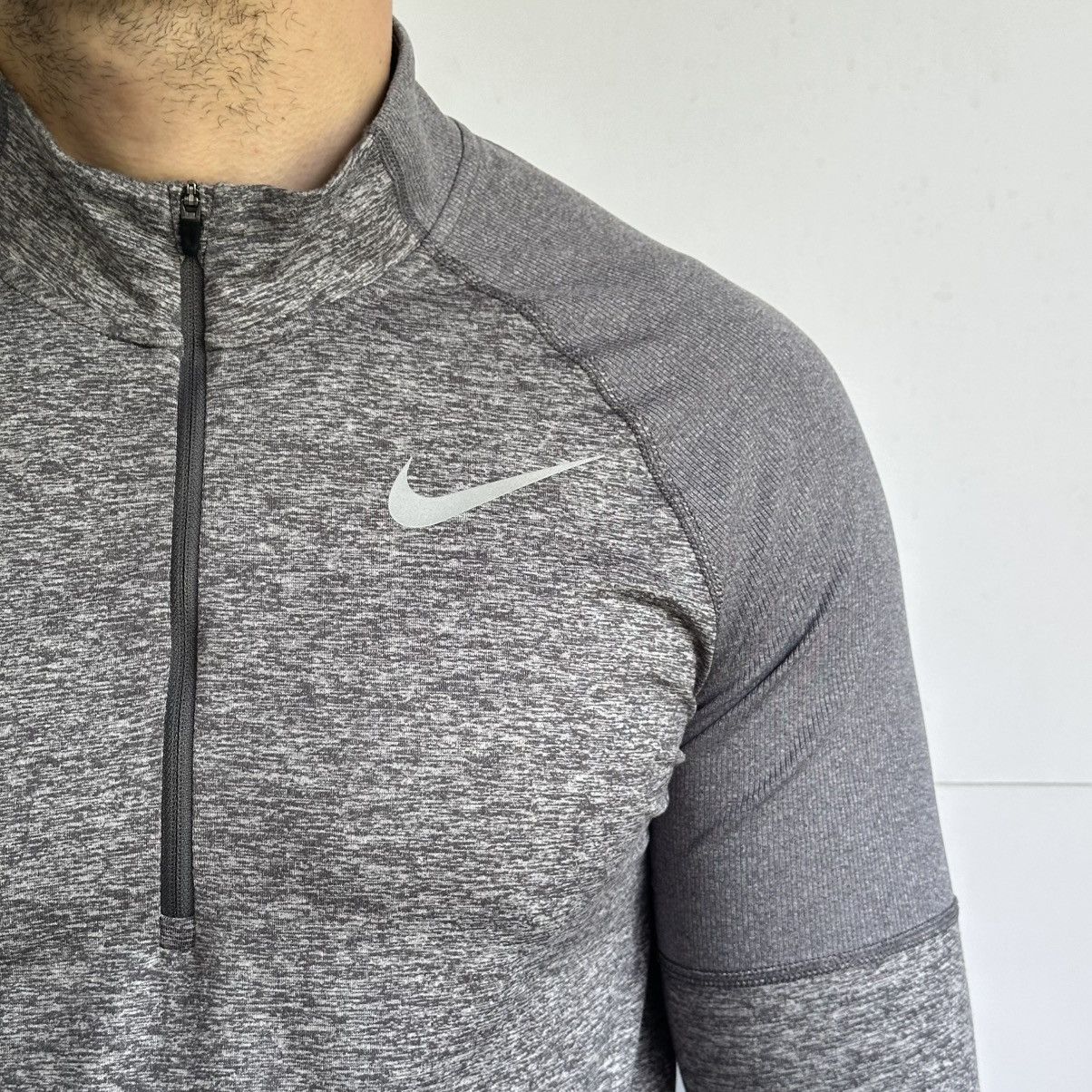 Nike Nike Dri-Fit Element Mens Gray 1/2 Zip Running Shirt Size M Size US M / EU 48-50 / 2 - 3 Thumbnail