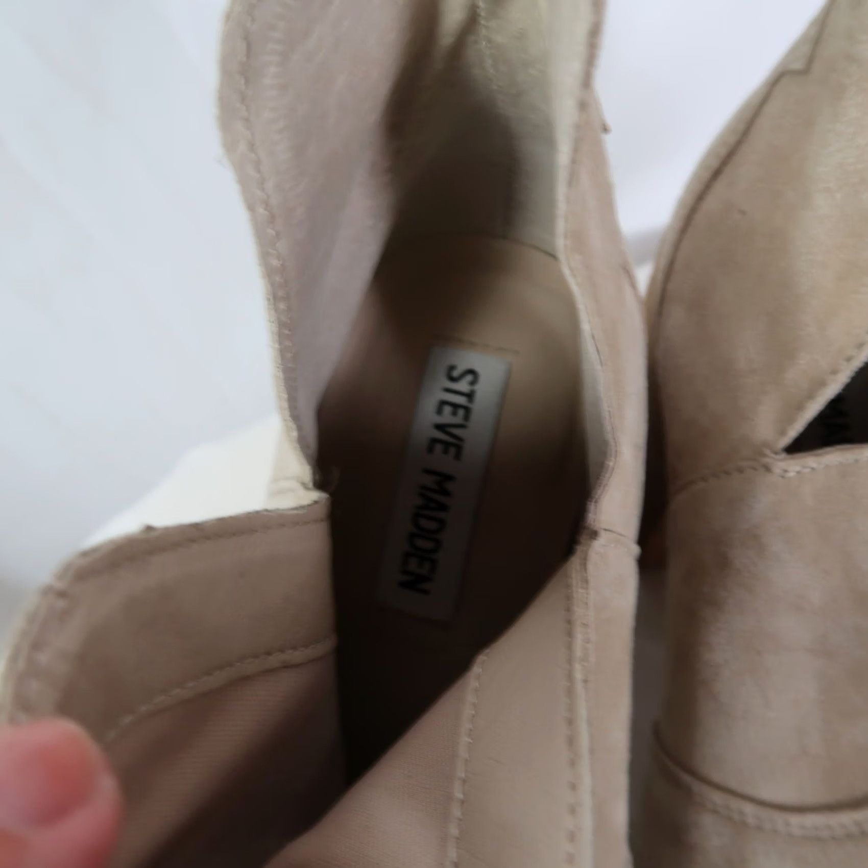 Steve Madden Steve Madden Chaya Tan Suede Pointed Toe Cut-Out Ankle Boots Women 9 Bootie Western/Casual Size US 9 / IT 39 - 6 Thumbnail