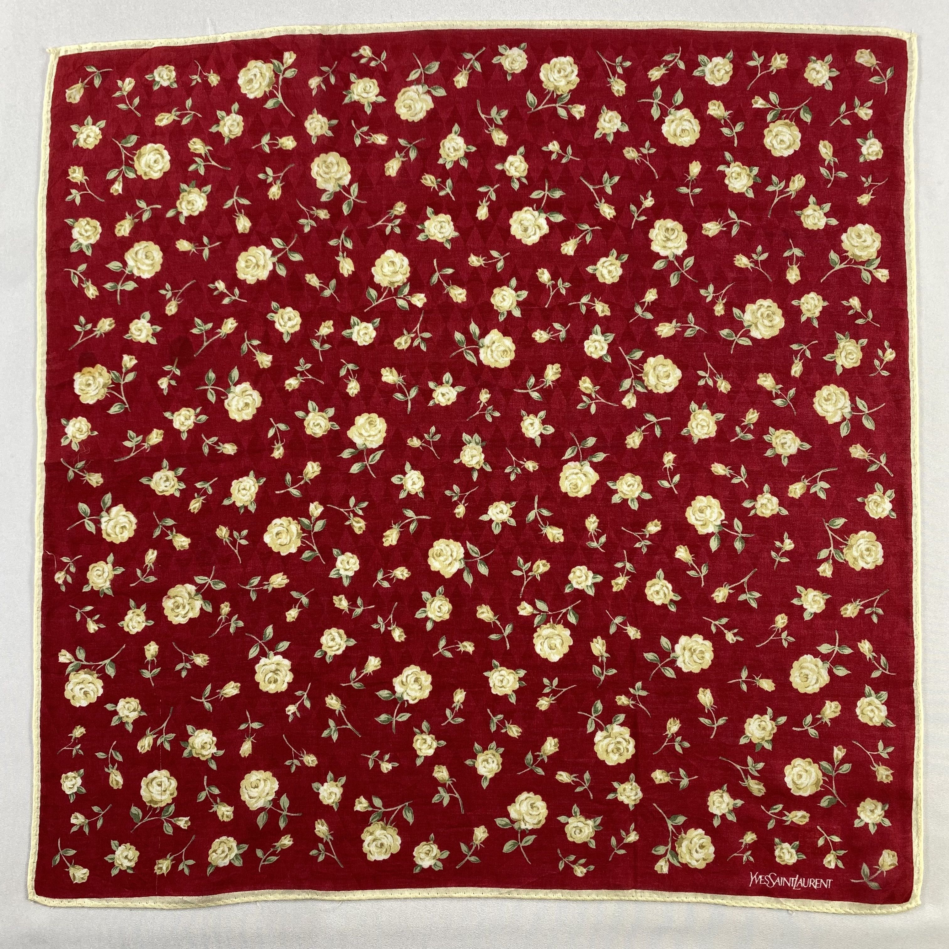 Vintage Yves Saint Laurent Handkerchief / Neckerchief-P1254 Size ONE SIZE - 1 Thumbnail