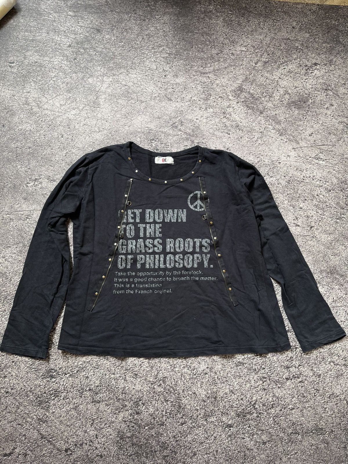 Japanese Brand Y2K EK Ifisixwasnine style long sleeve Size US L / EU 52-54 / 3 - 1 Thumbnail