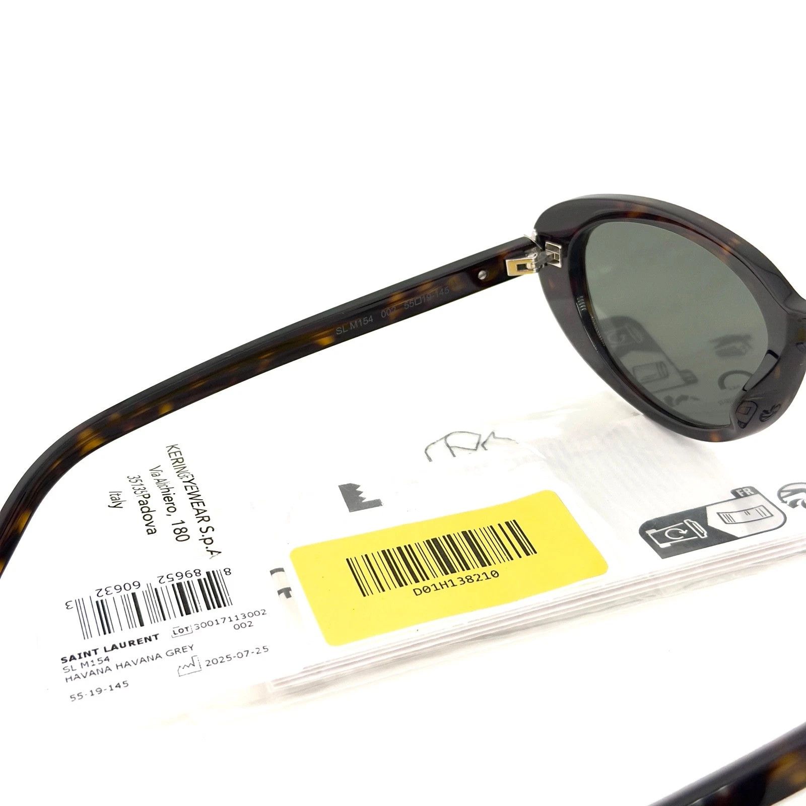 Saint Laurent Paris SAINT LAURENT SHADE SL M154 SLM154 Logo Oval Sunglass 002 Size ONE SIZE - 8 Thumbnail
