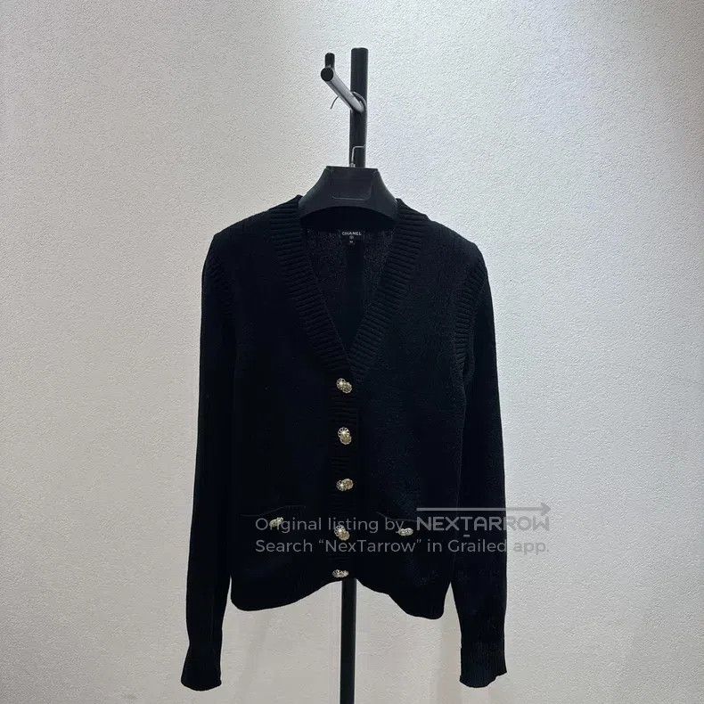 Chanel Chanel Black knitted jacket Size XS / US 0-2 / IT 36-38 - 1 Thumbnail