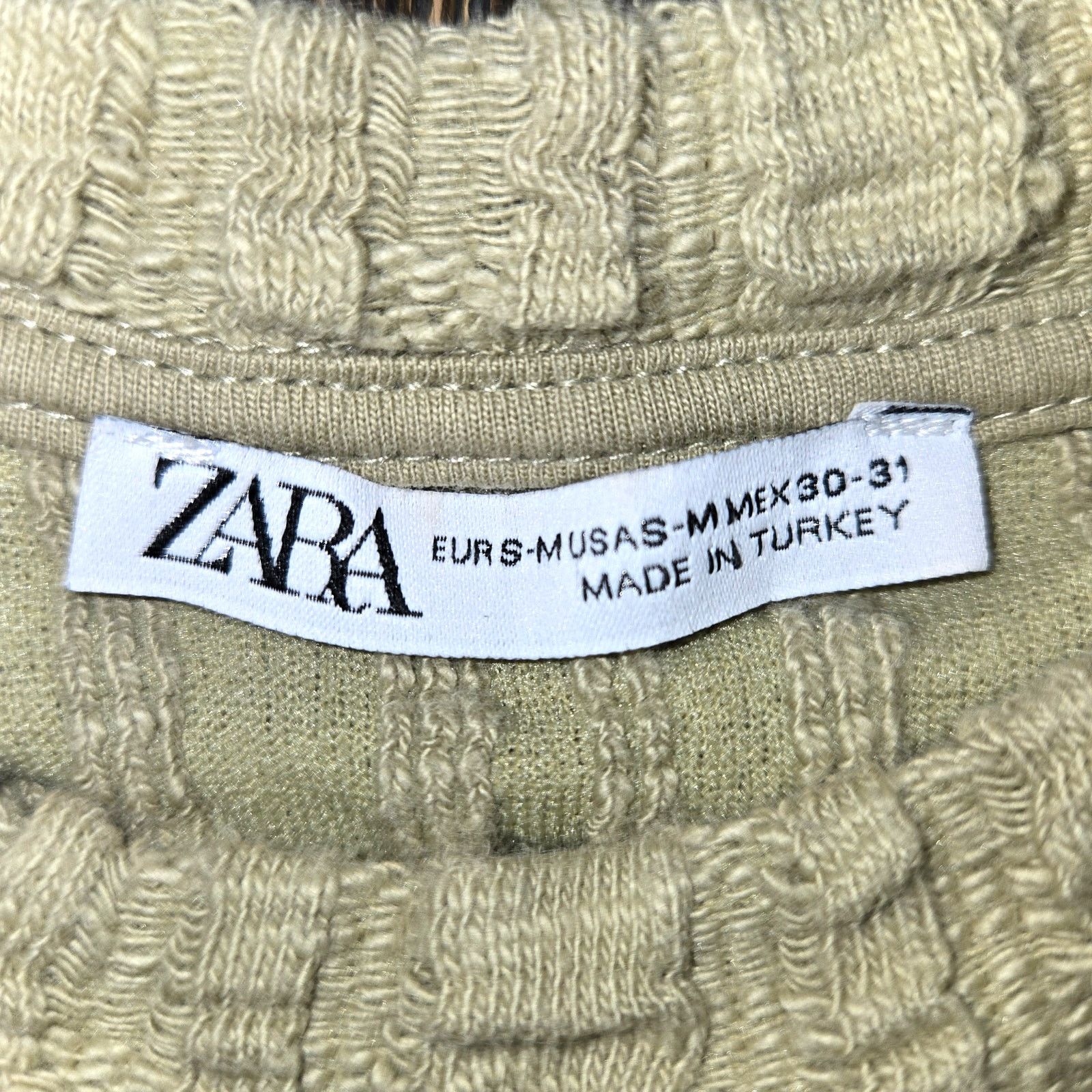 Zara Zara Size Med Textured Pullover Sweatshirt Matcha Sea Green Size US M / EU 48-50 / 2 - 2 Thumbnail