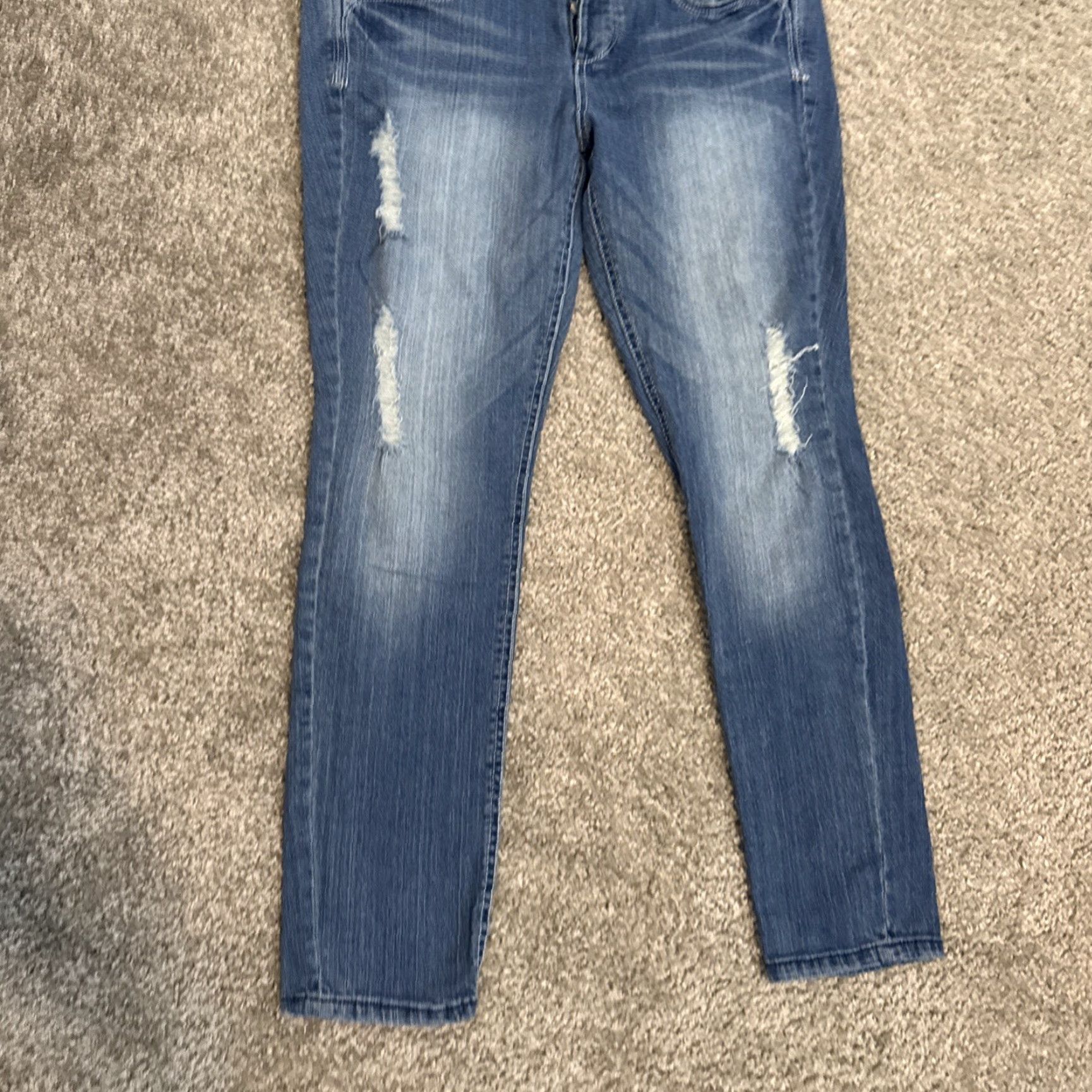 Denime VINTAGE Mudd Jeans Button Fly Low Rise Blue Denim Jeans Size 13 Women Straight XS? Wait. Size 34" / US 12 / IT 48 - 4 Thumbnail