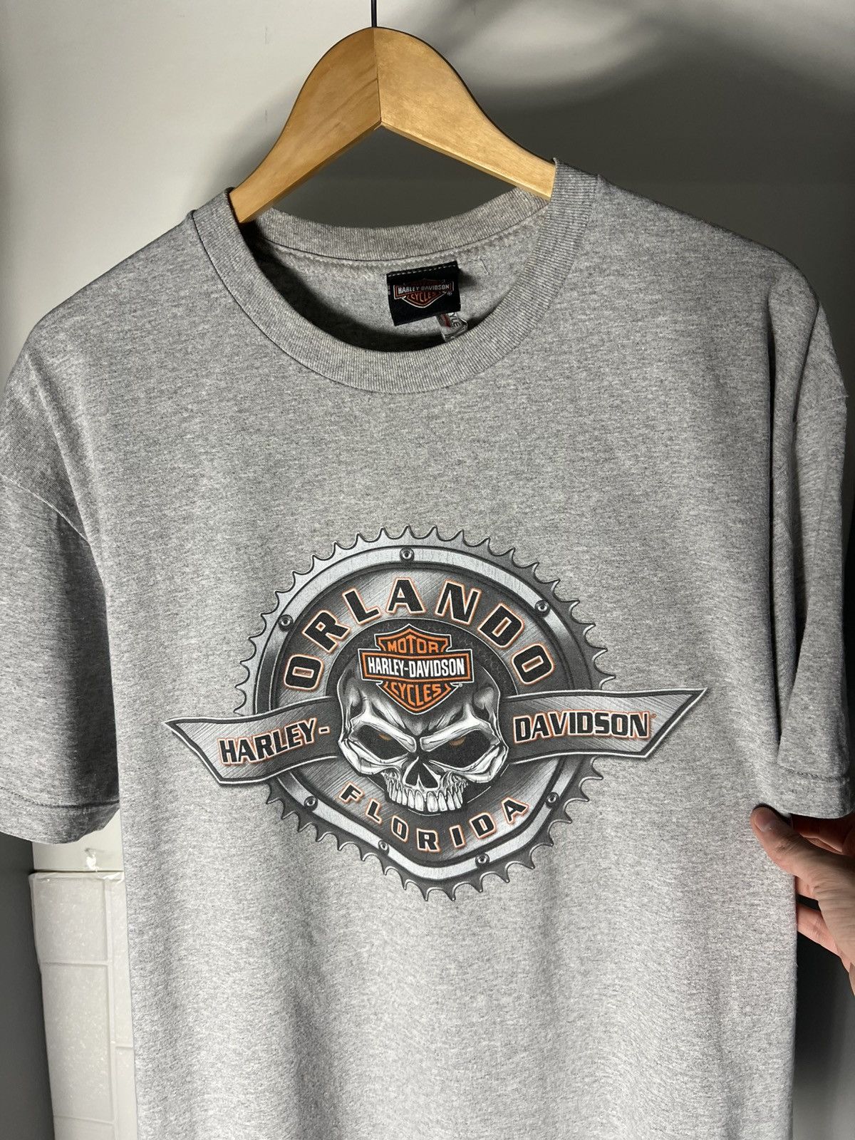 Harley Davidson VINTAGE HARLEY DAVIDSON MOTORCYCLE ORLANDO FLORIDA RETRO 90s Size US XL / EU 56 / 4 - 11 Thumbnail