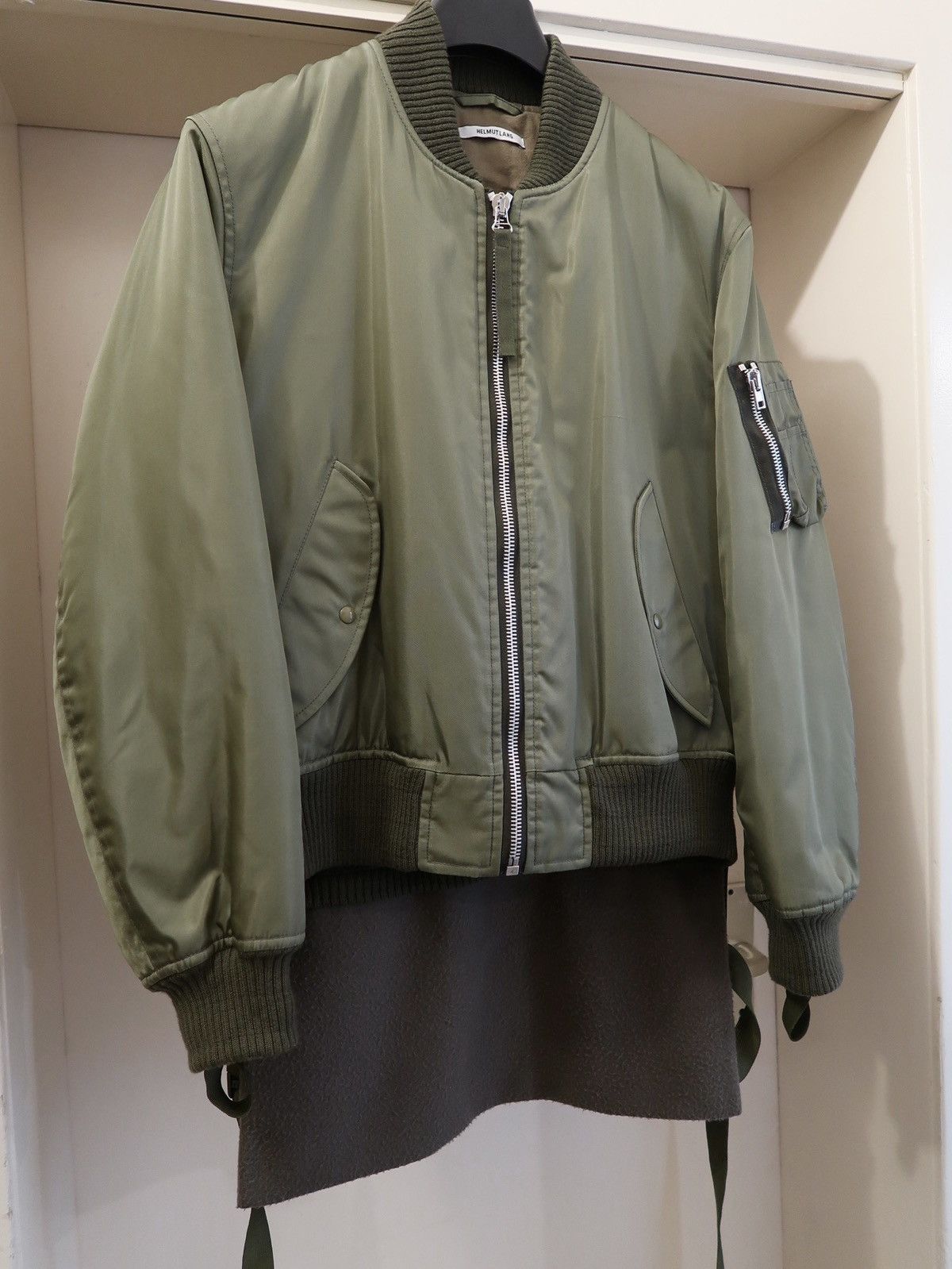 Helmut Lang Helmut Lang FW 2003 Sample bondage MA 1 Bomber jacket Size US M / EU 48-50 / 2 - 3 Thumbnail