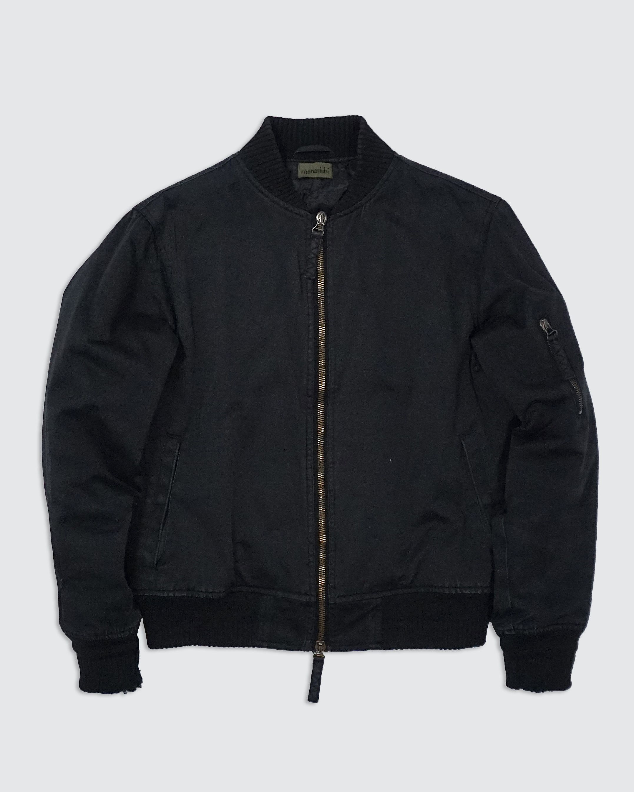 image of Maharishi A2 Flight Jacket in Black, Men's (Size Medium)
