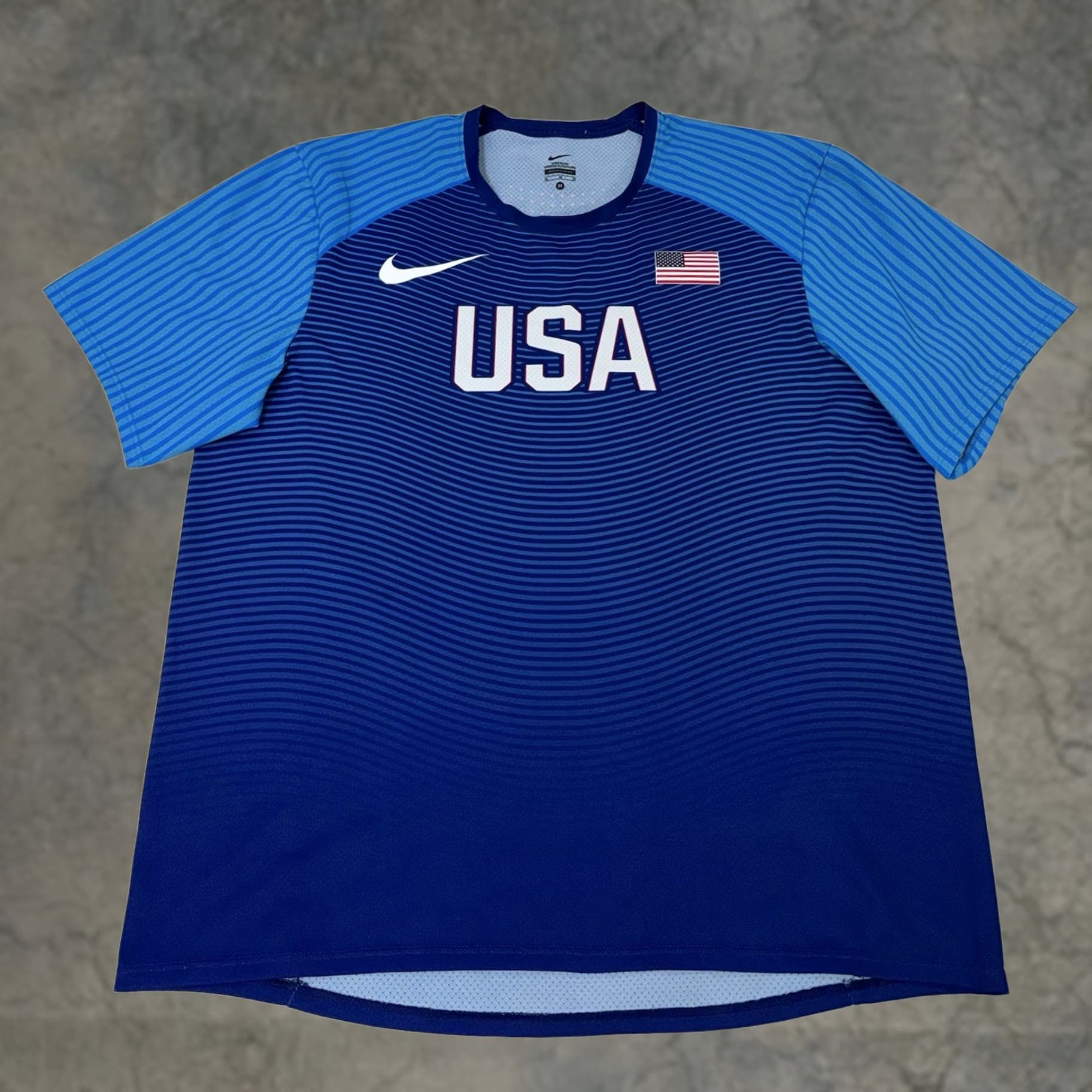 Bode × Nike Bode x Nike Mesh Jersey Cape Cod - Ecru and Navy | Grailed