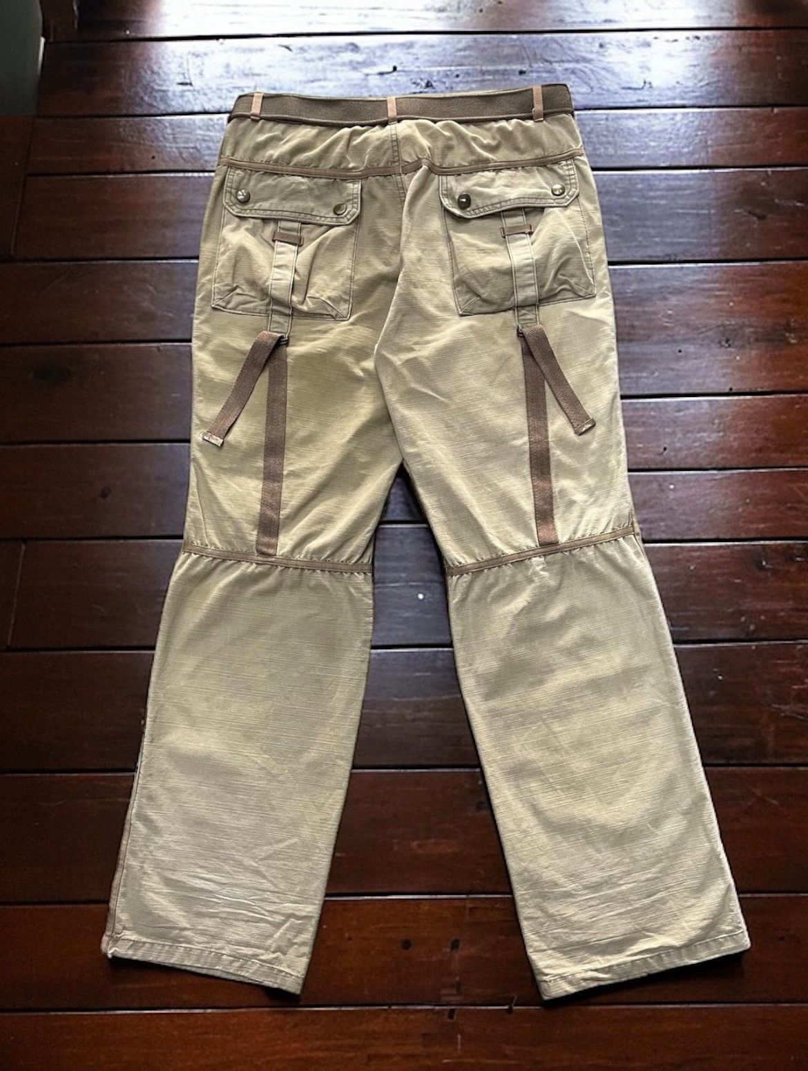 Tete Homme × semanticdesign Romp Street Japan Parachute Cargo Pants With Tactical Belt Size US 32 / EU 48 - 1 Thumbnail