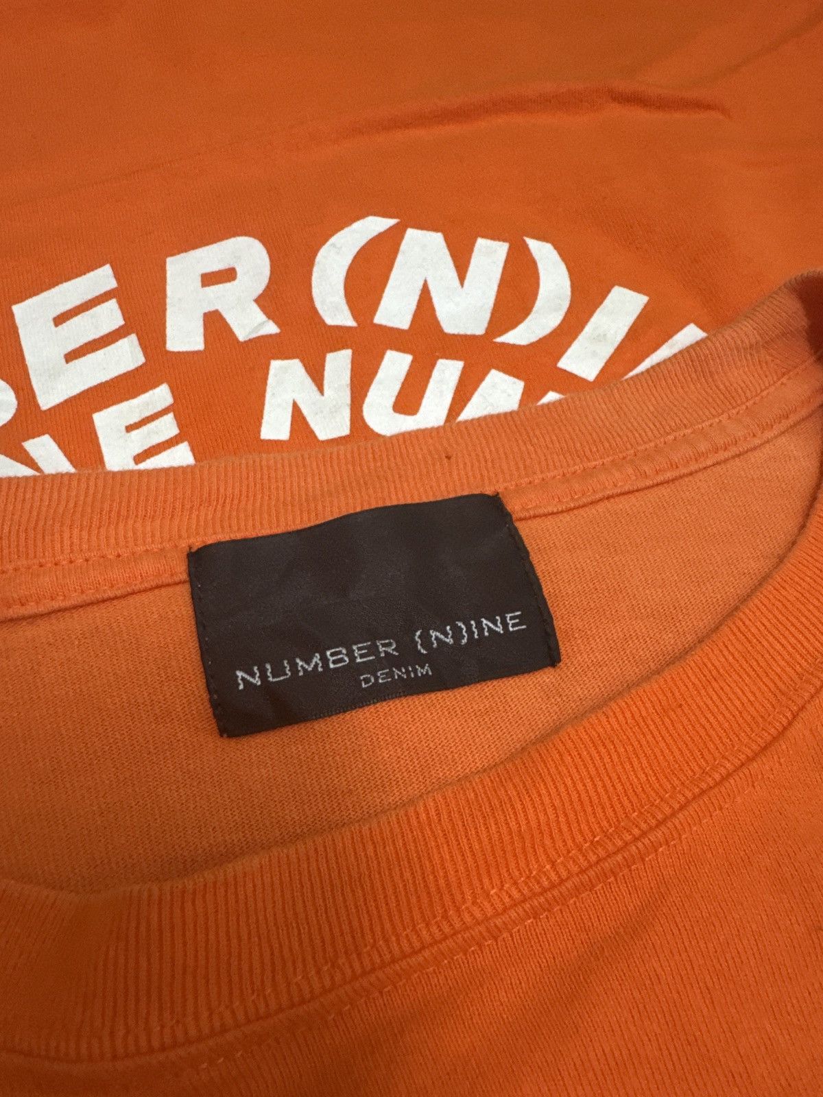 Number (N)ine Number (N)ine Distressed Faded Big Logo Back Baggy Style Tee Size US XL / EU 56 / 4 - 14 Thumbnail