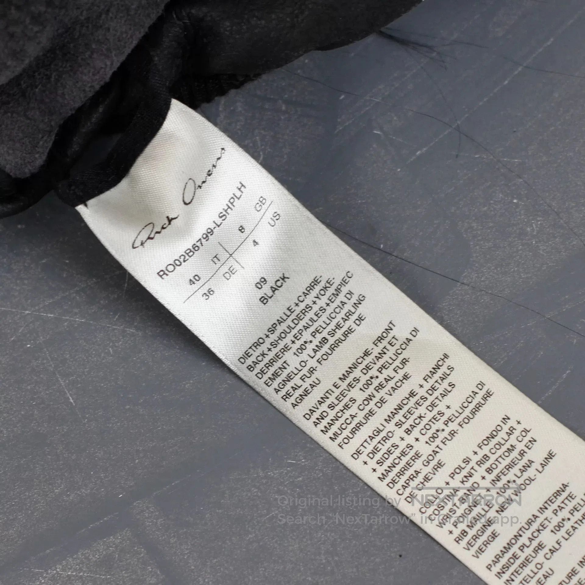 Rick Owens Rick Owens Black Mixed Material Jacket. Size US XXS / EU 40 - 6 Thumbnail