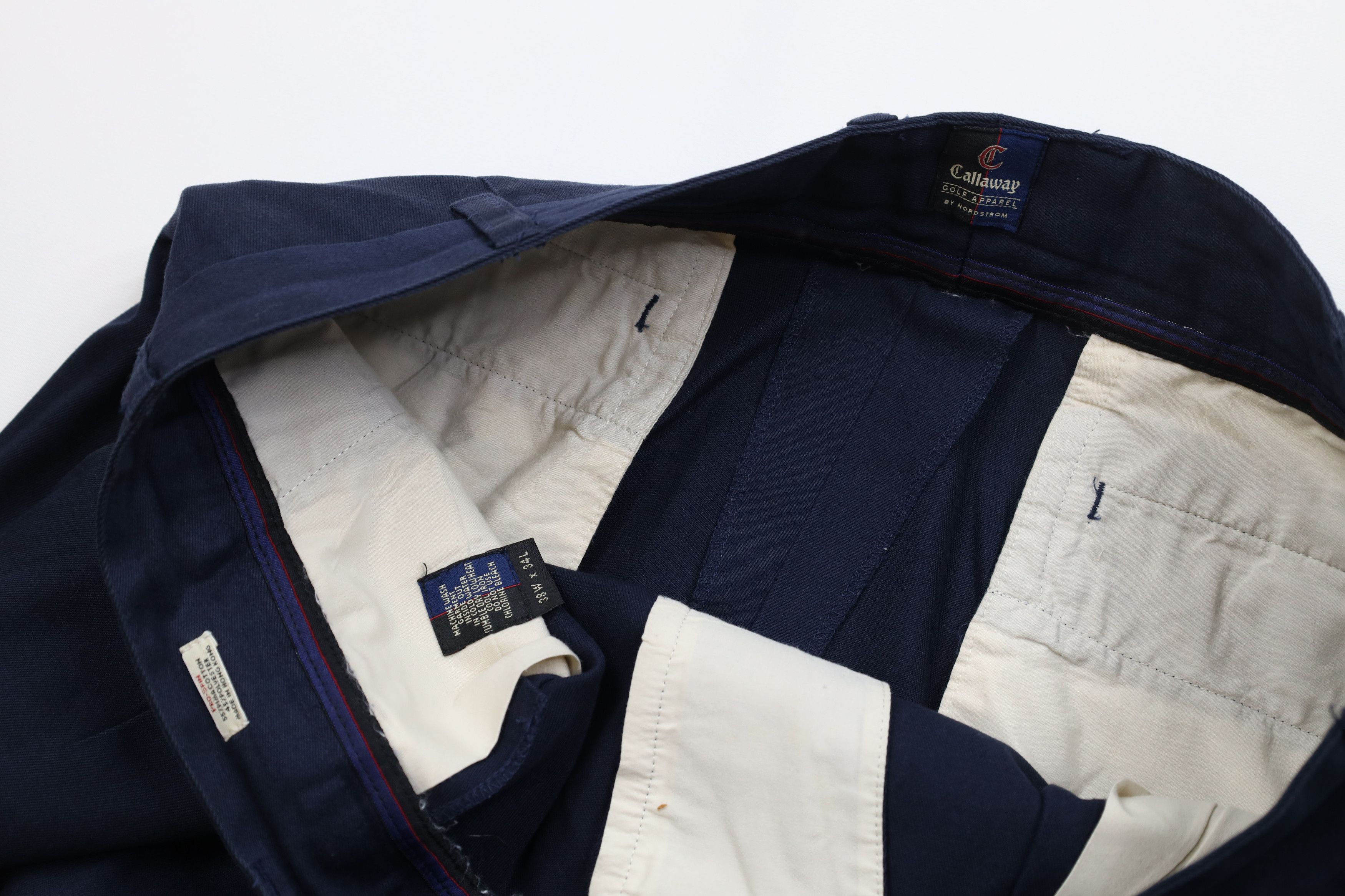 Callaway Vintage 90s Y2K Callaway Golf Wide Leg Chino Pants Blue Size US 38 / EU 54 - 9 Thumbnail