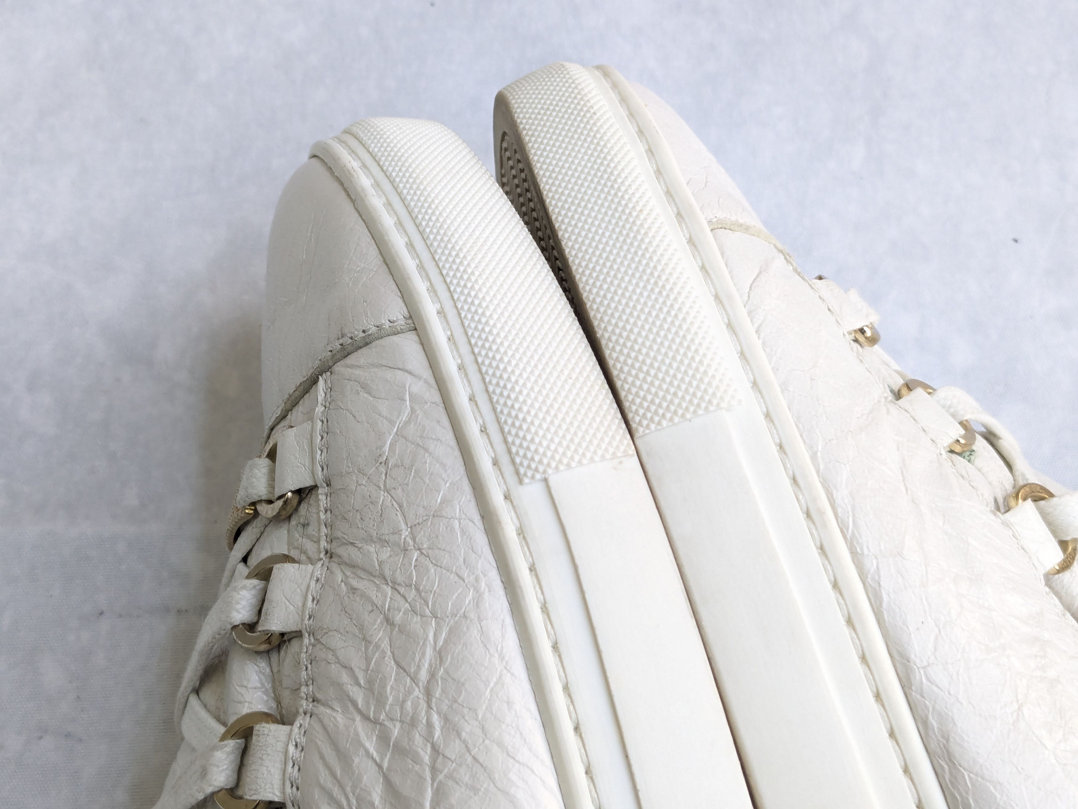 Balenciaga Arena White 8 Low Tops Leather