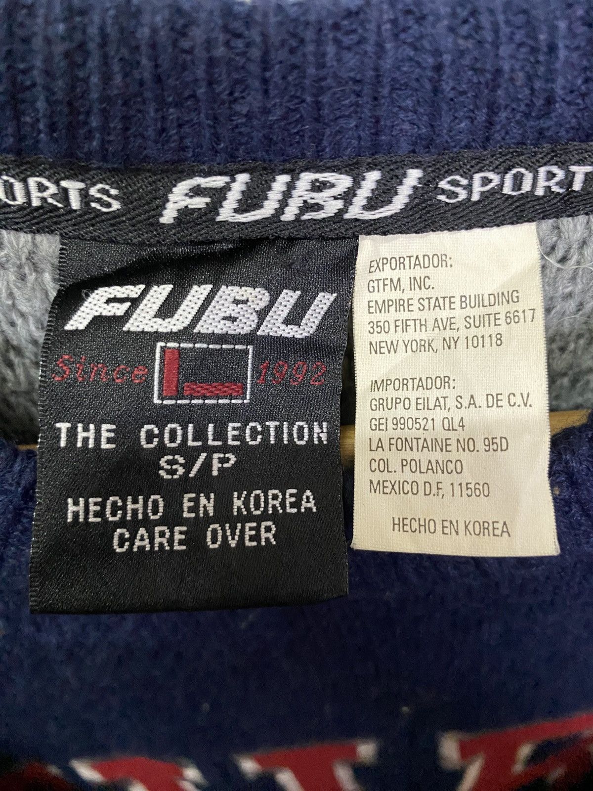 Homespun Knitwear Vintage FUBU Embroidery Knitwear Sweatshirt Size US XL / EU 56 / 4 - 7 Thumbnail
