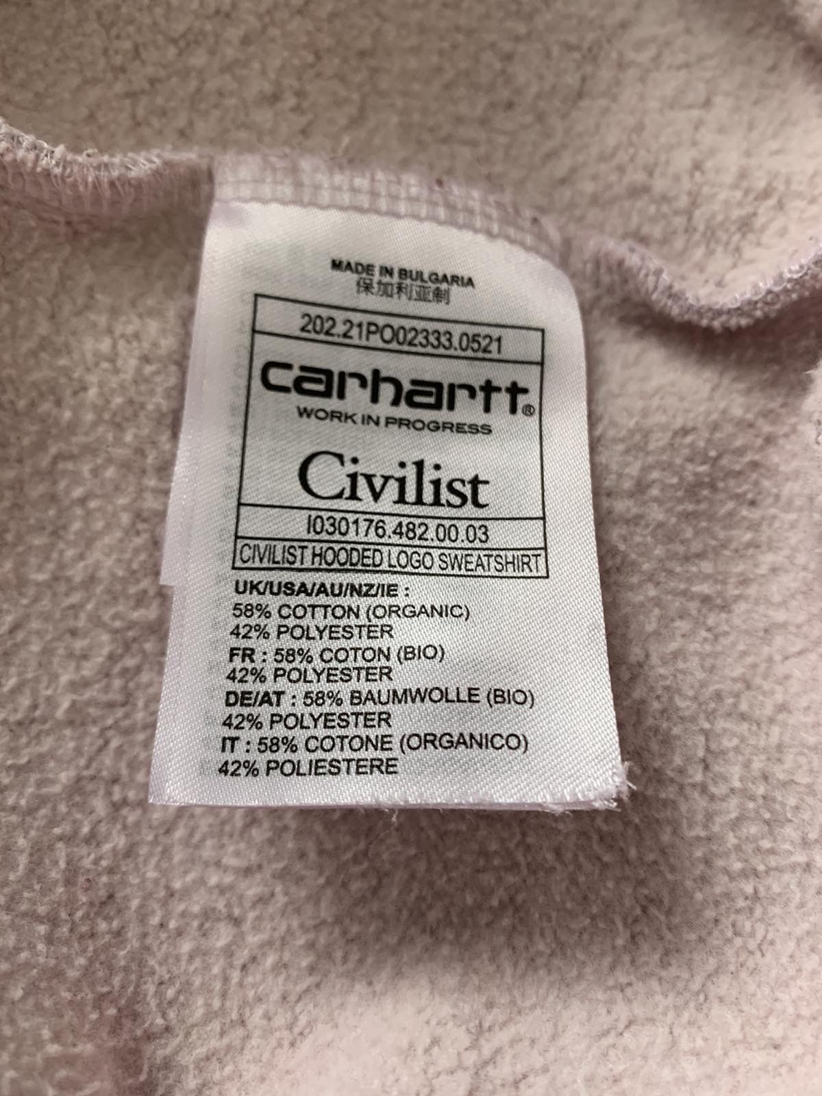 Carhartt 🔥🔥 Civilist x Carhartt WIP Hooded Logo Sweatshirt Size US L / EU 52-54 / 3 - 5 Thumbnail