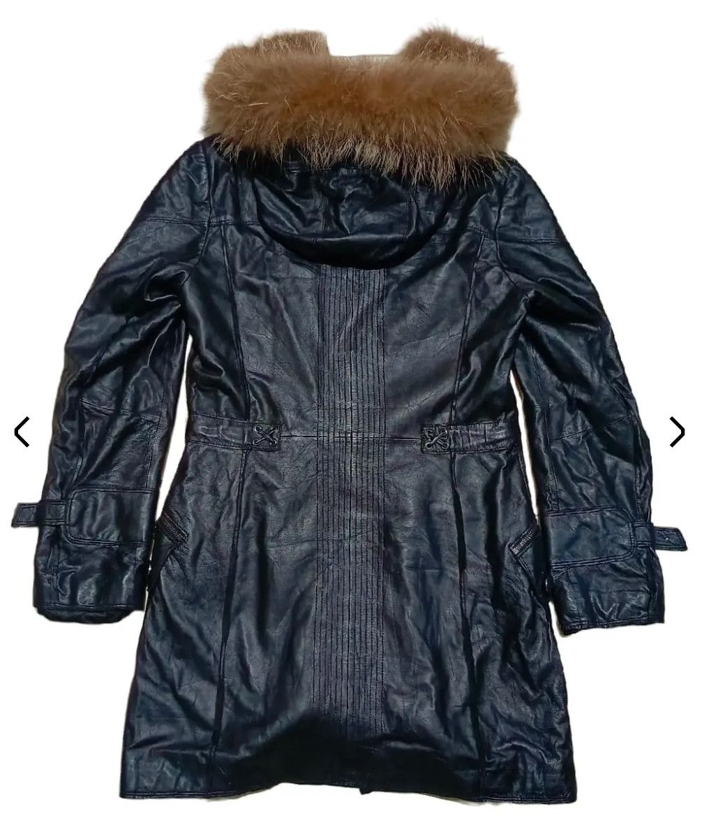 Isamu Katayama Backlash Fur Hoodie leather long coat Size S / US 4 / IT 40 - 5 Thumbnail