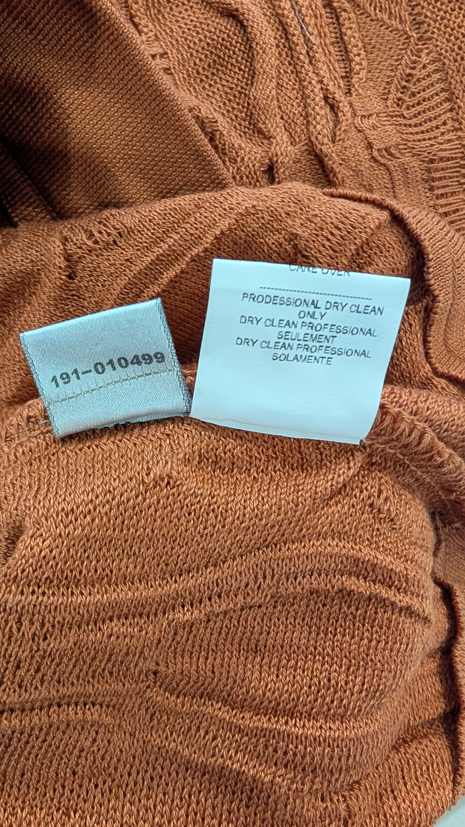 Coogi Coogi NWT Classic 3D Knit Sweater Copper Size M Size US M / EU 48-50 / 2 - 10 Thumbnail