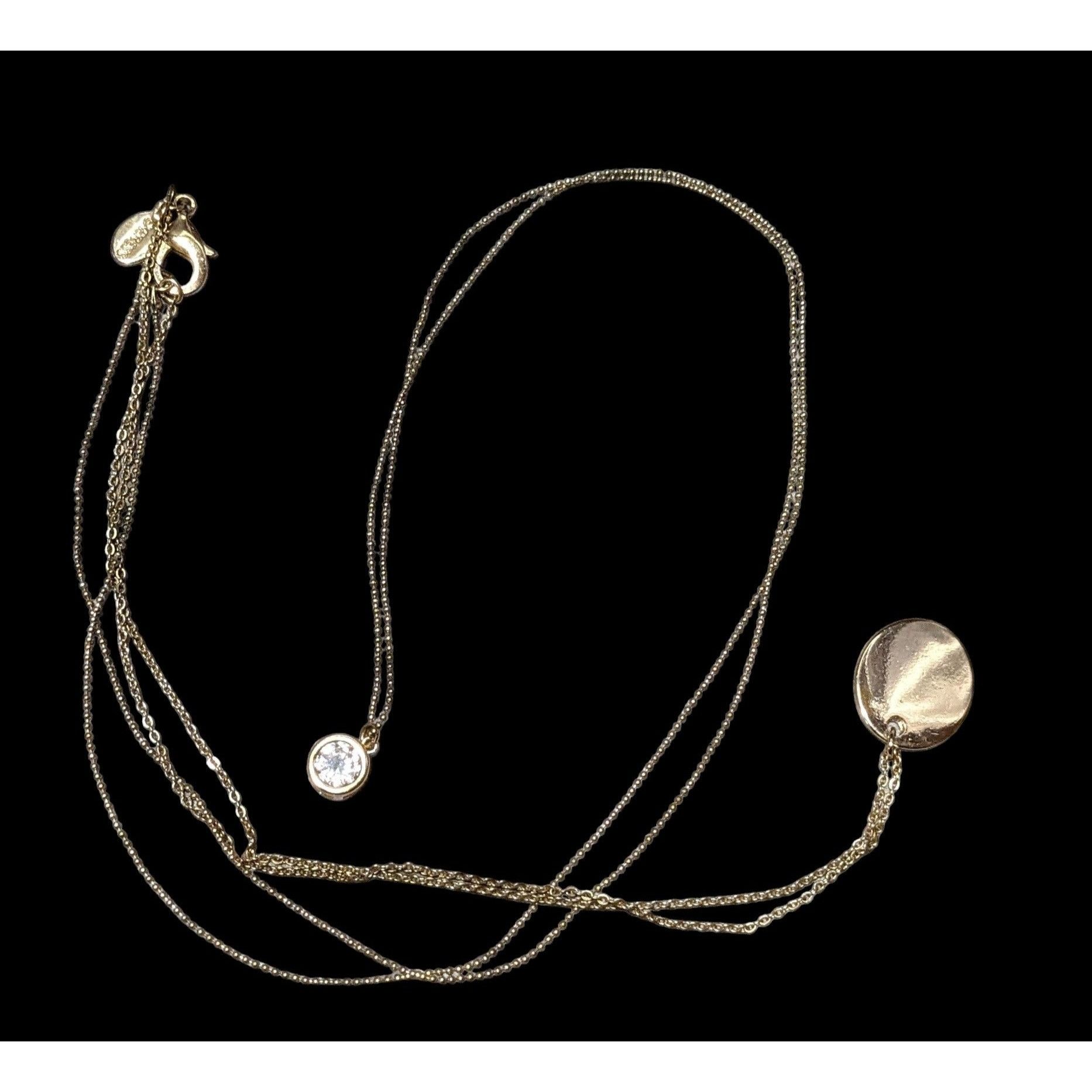 Express Express Multistrand Dainty Chain Pendant Necklace Size ONE SIZE - 4 Thumbnail