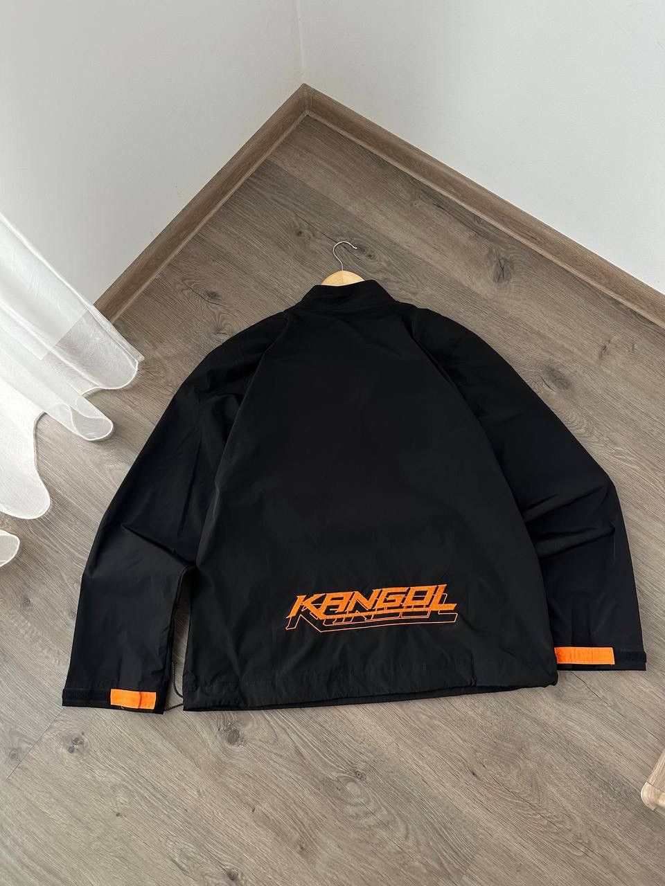 Kangol × Vintage Vintage Kangol Anorak Black Big Logo Jacket Size US M / EU 48-50 / 2 - 12 Thumbnail