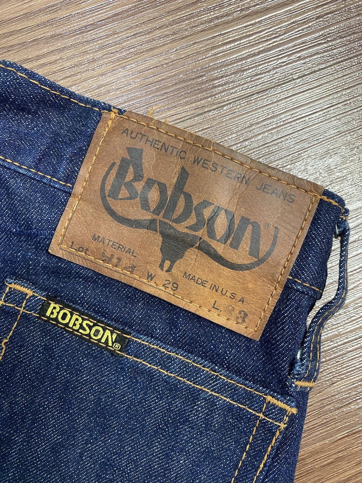 Vintage 70s 80s Super Flare Vintage Bobson Bush Pant Boot Cut Denim Size US 27 - 6 Thumbnail