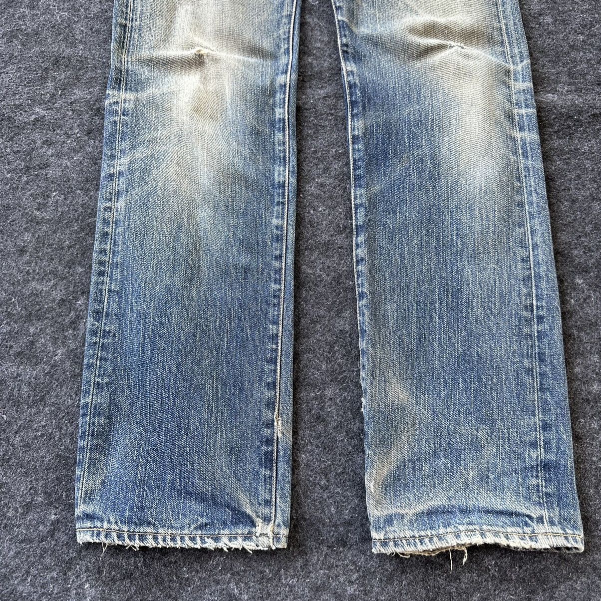Levi's Levis 505 Red Loop Faded Washed Vintage Denim 29x33 D645 Size US 29 - 3 Thumbnail