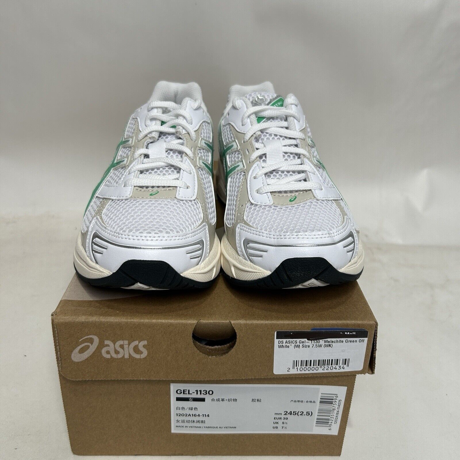 Asics ASICS Gel-1130 “White Malachite Green” 2024 Size US 7.5 / IT 37.5 - 2 Thumbnail