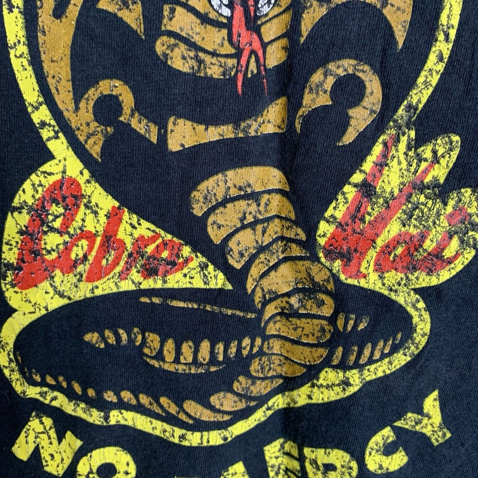 Cobra Cobra Kai Dojo Strike First Strike Hard No Mercy T-Shirt Size US M / EU 48-50 / 2 - 5 Thumbnail