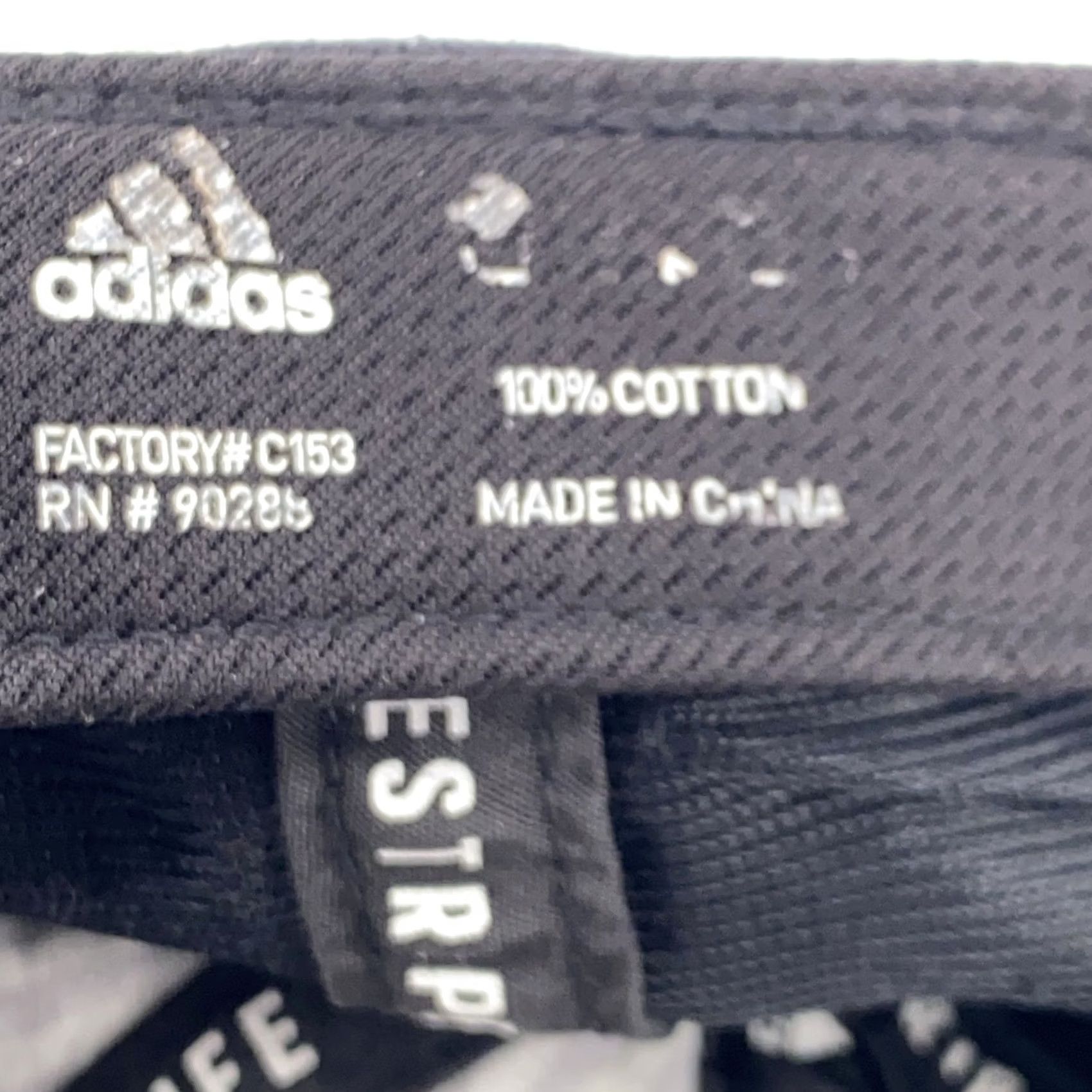 Adidas Adidas Hat Cap Strap Back Black Mens Three Stripe Logo AEROREADY Cotton Athletic Cap Size ONE SIZE - 5 Thumbnail