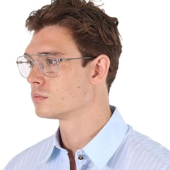 Burberry Authentic New BURBERRY MICHAEL BE1377 1005 Silver / Demo Len Size ONE SIZE - 5 Thumbnail