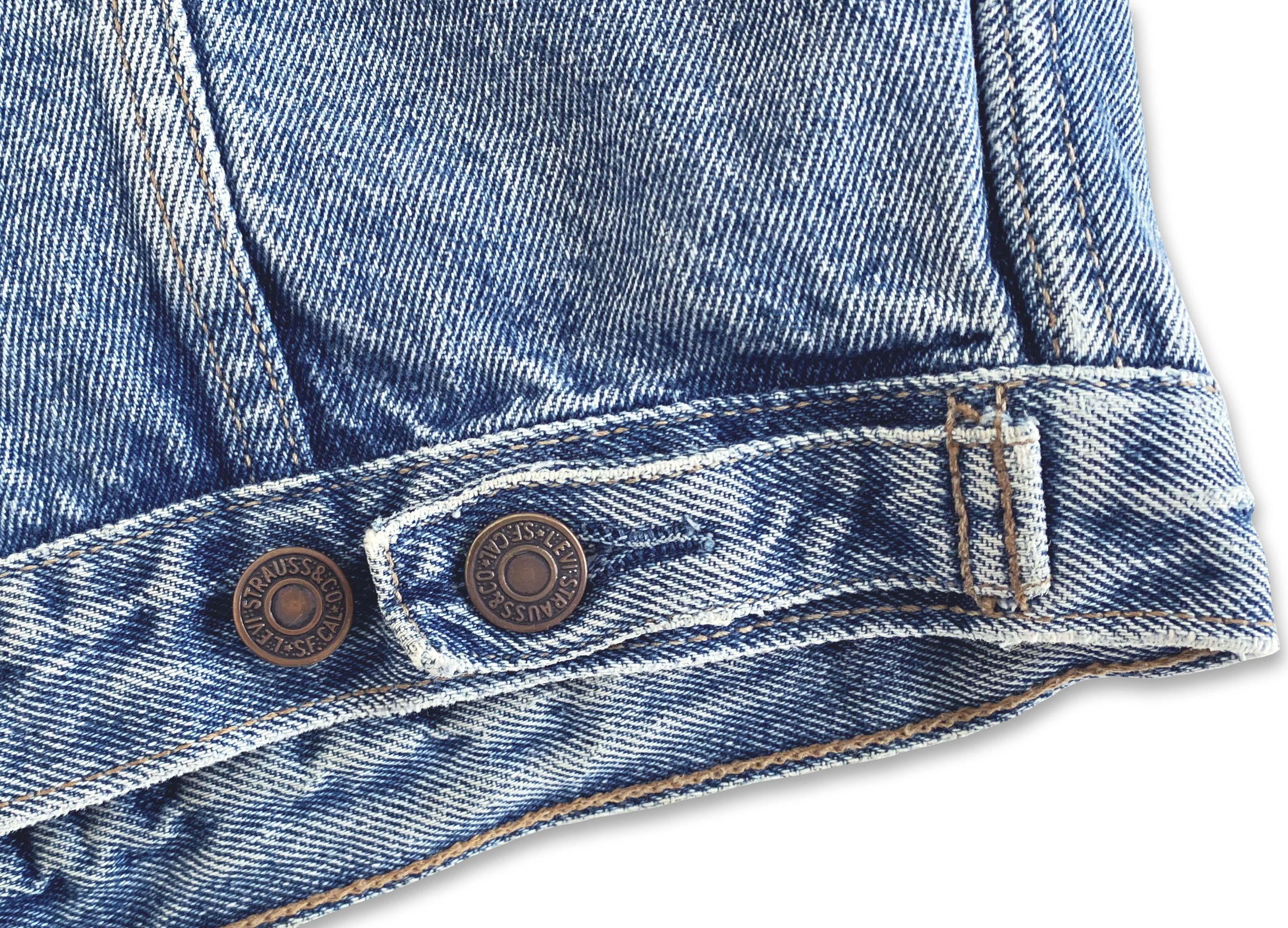 Levi's Vintage Clothing Vintage 80s 90s LEVI'S Denim Jacket 70503 Trucker Faded Size US XL / EU 56 / 4 - 10 Thumbnail