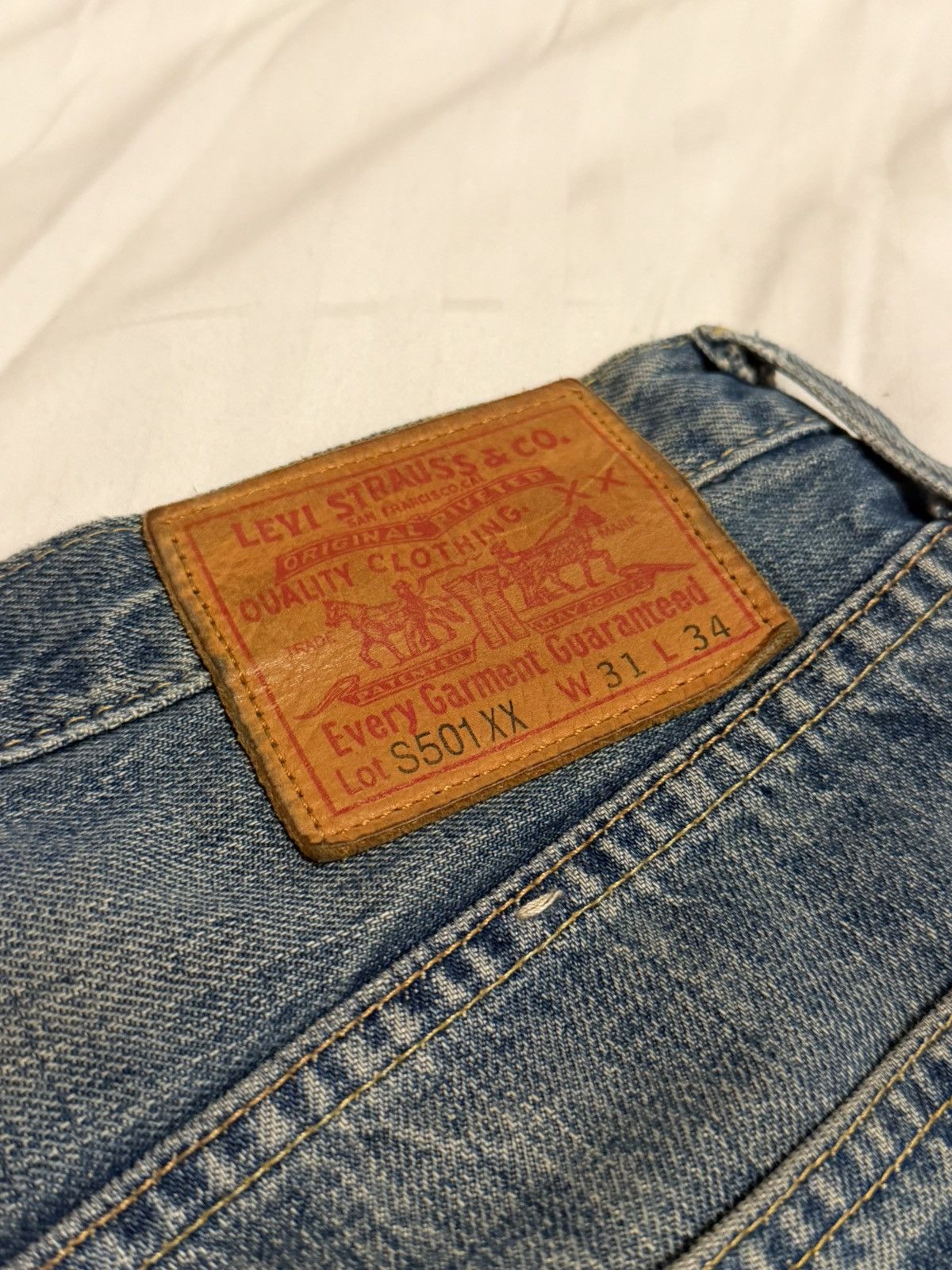 Levi's Vintage Clothing RARE LVC 60s bootcut denim jeans Size US 31 - 3 Thumbnail