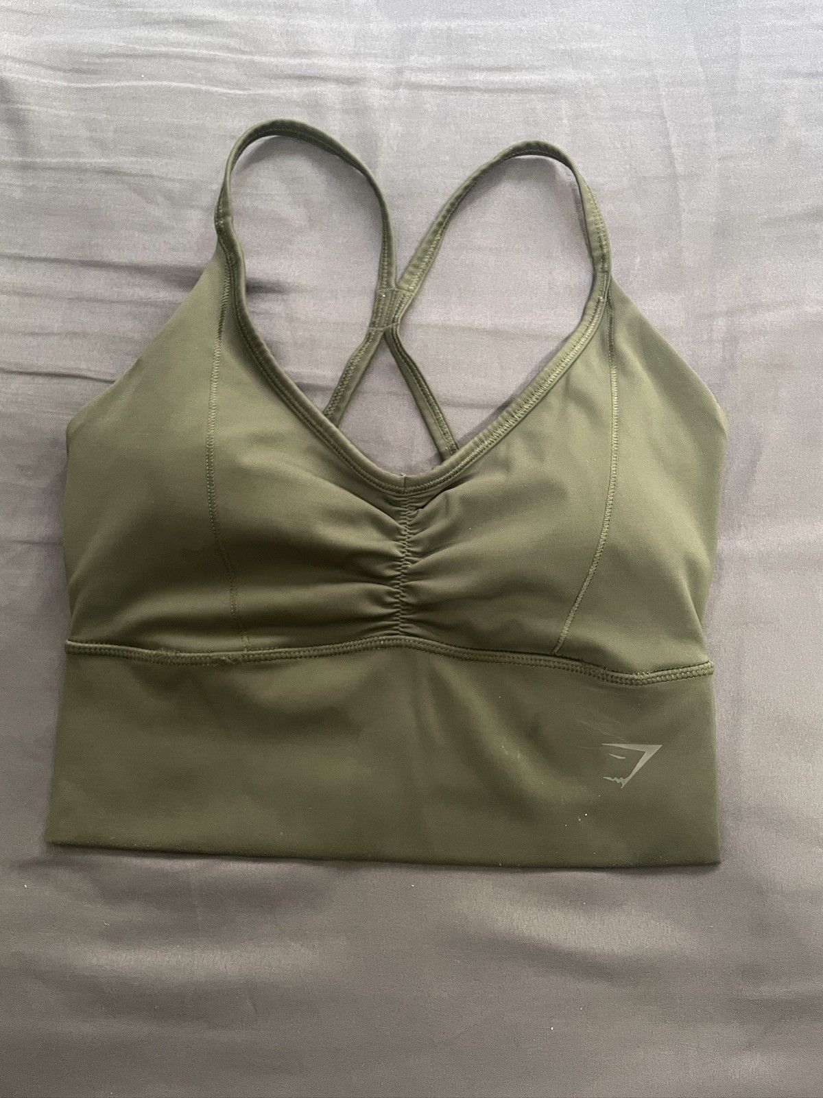 Gymshark Gymshark Racerback Sports Bra XS Green Like New! Size XS / US 0-2 / IT 36-38 - 1 Thumbnail