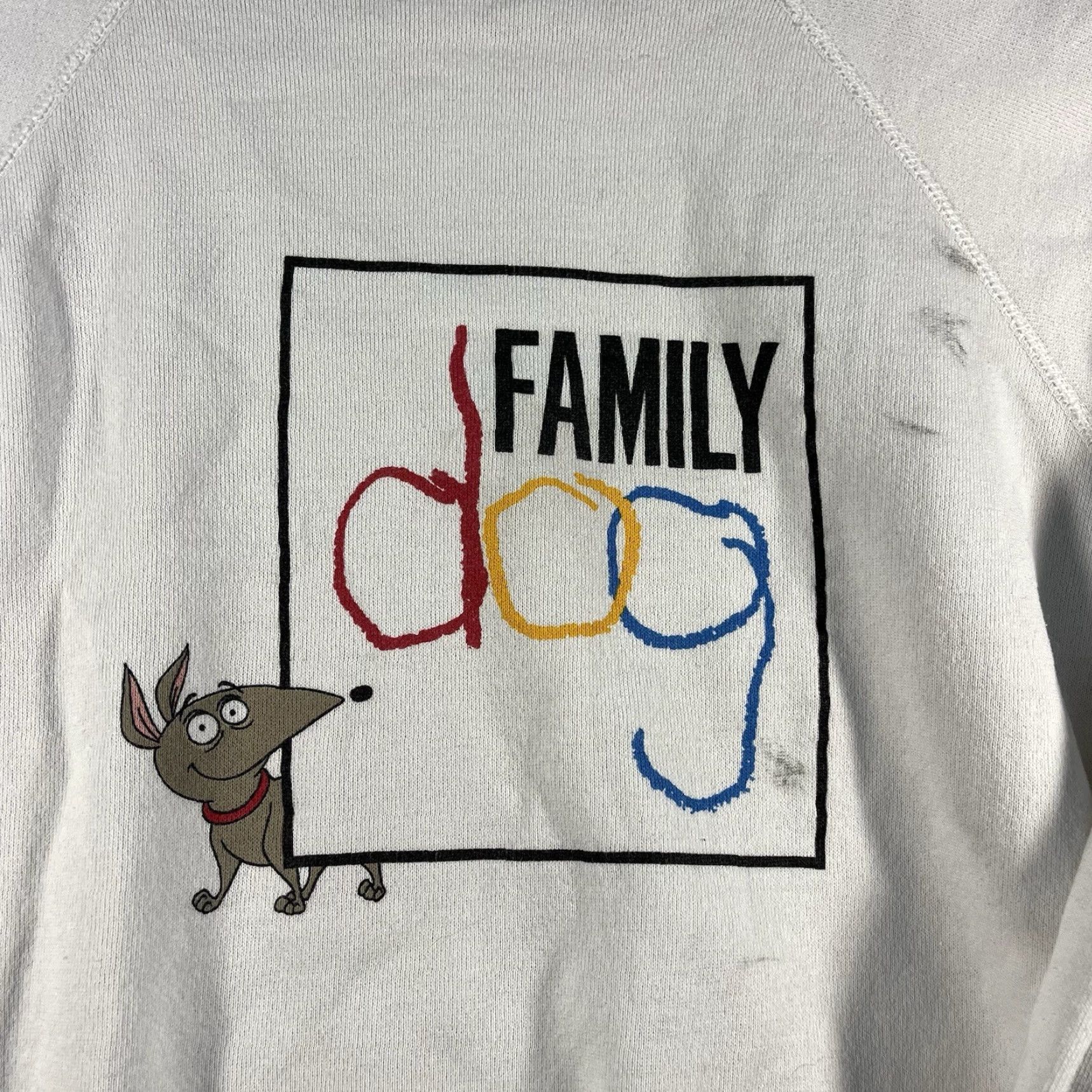 Hanes VINTAGE Hanes T-Shirt Cartoon Dog TV Show Promo Crew Neck Short Sleeve XL White 90s Tim Burton Edward Scissorhands Mens Size US XL / EU 56 / 4 - 2 Thumbnail