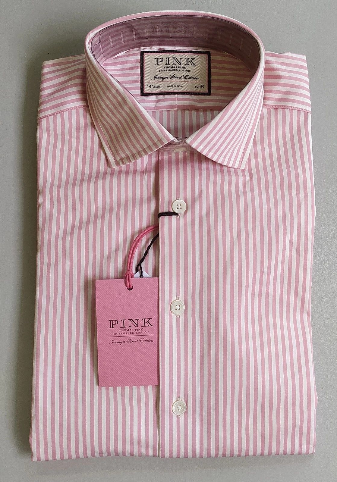 Thomas Pink Thomas Pink Formal Slim Fit Bengal House Stripe Shirt T 0012 Size US XS / EU 42 / 0 - 1 Thumbnail
