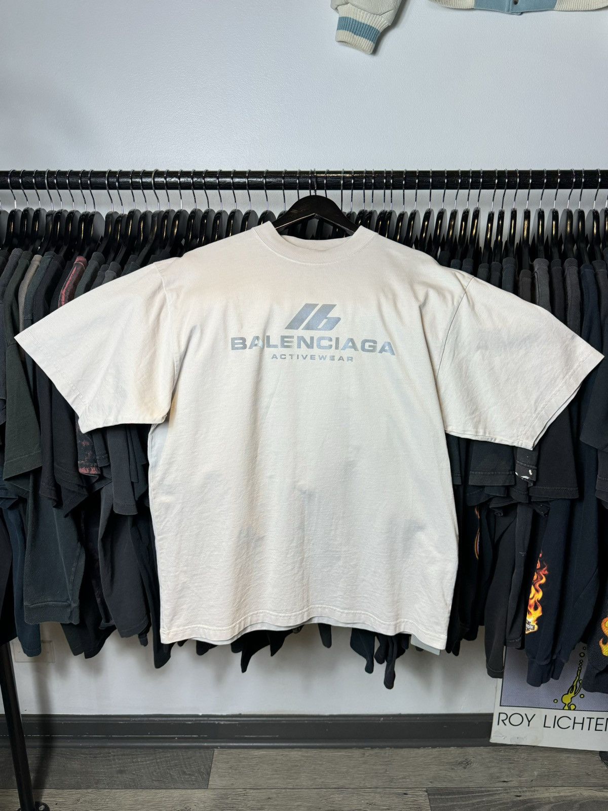 Balenciaga Balenciaga Active Reflective Logo Oversized White Tee - XS Size US L / EU 52-54 / 3 - 2 Thumbnail