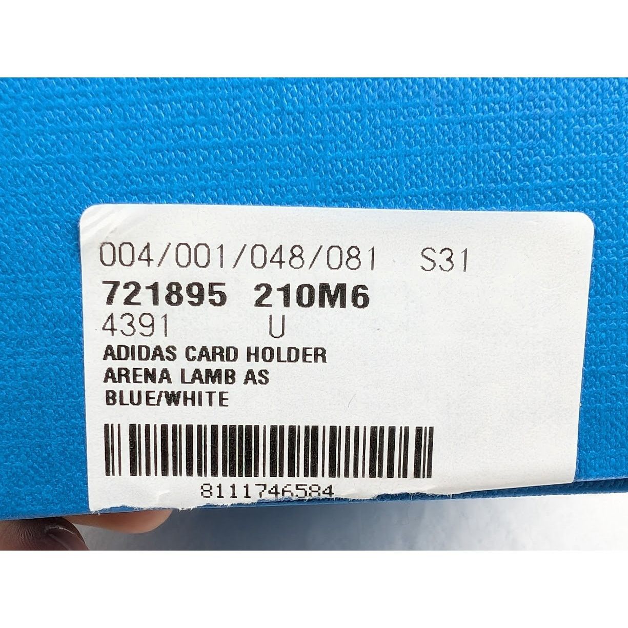 Adidas × Balenciaga o1rshd1 Q:2 / Size: OS / Arena Lamb Card Holder Blue/White Size ONE SIZE - 12 Thumbnail