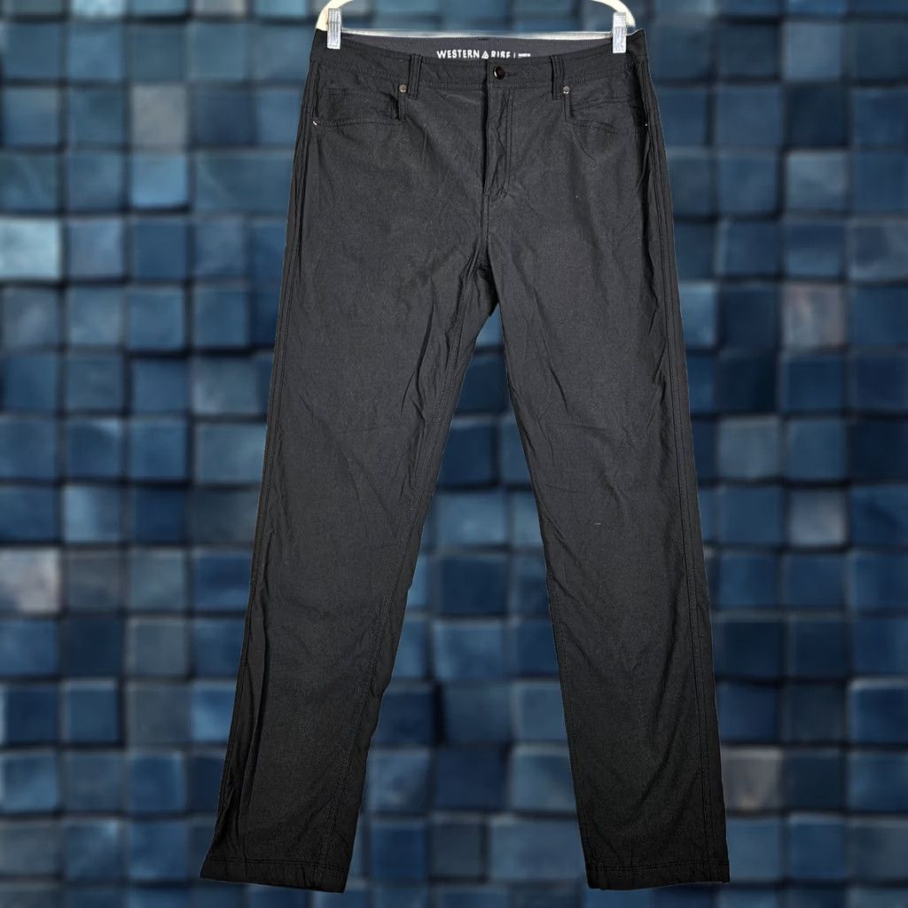 Vintage Western Western Rise Men’s Light Black Outdoor pants Athletic Regular 34 Black 34 Inseam 31 Pants Mens Size US 34 / EU 50 - 1 Thumbnail