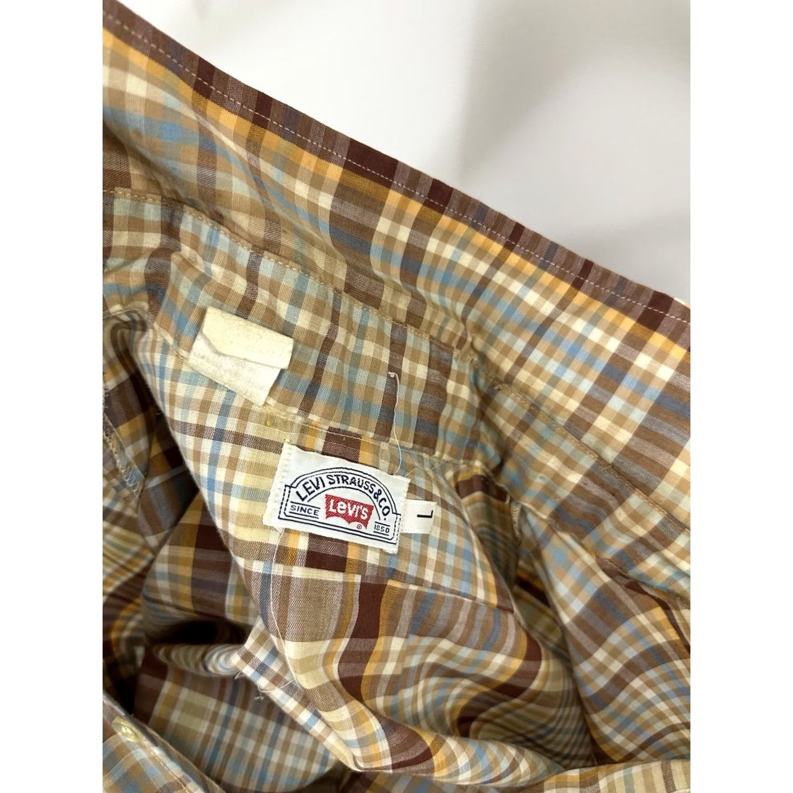 Levi's VTG Levi's Plaid Button Long Sleeve Western Cowboy Rodeo Shirt L Mens Multicolor Size US L / EU 52-54 / 3 - 5 Thumbnail