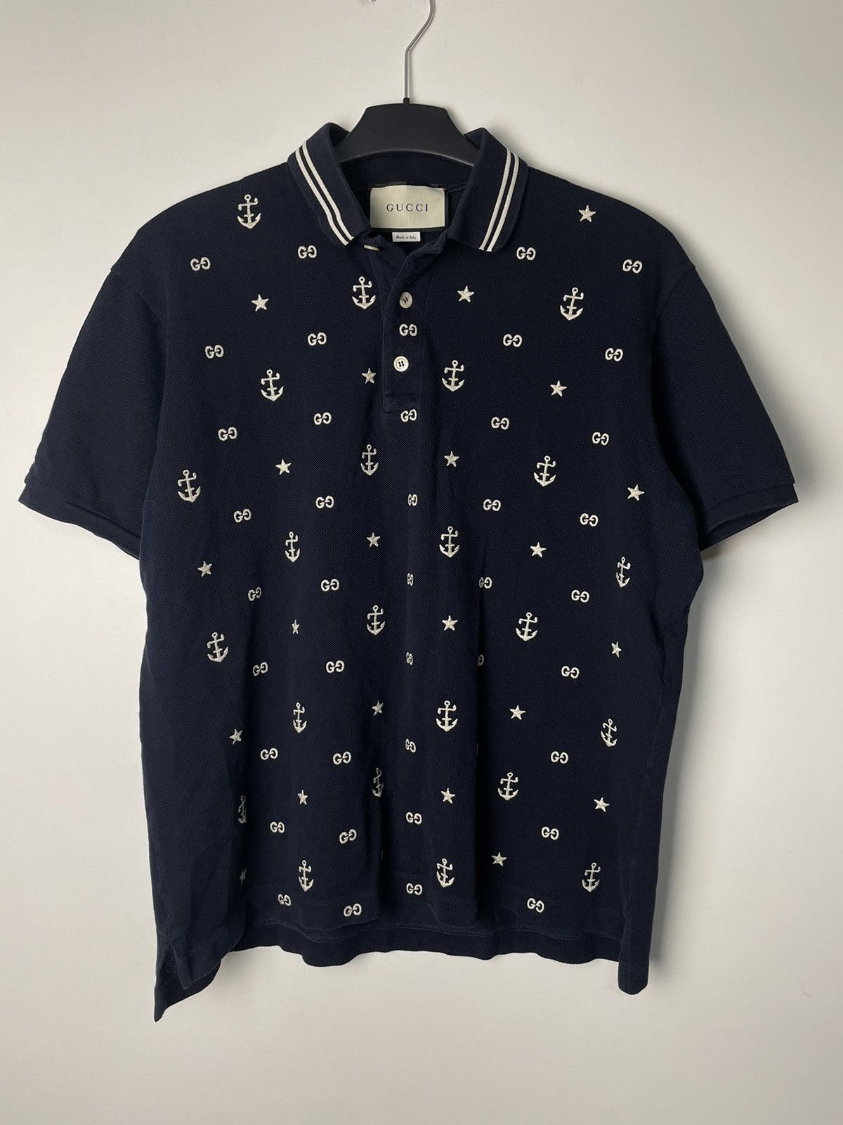 Gucci Gucci polo with anchor Size US XL / EU 56 / 4 - 1 Thumbnail