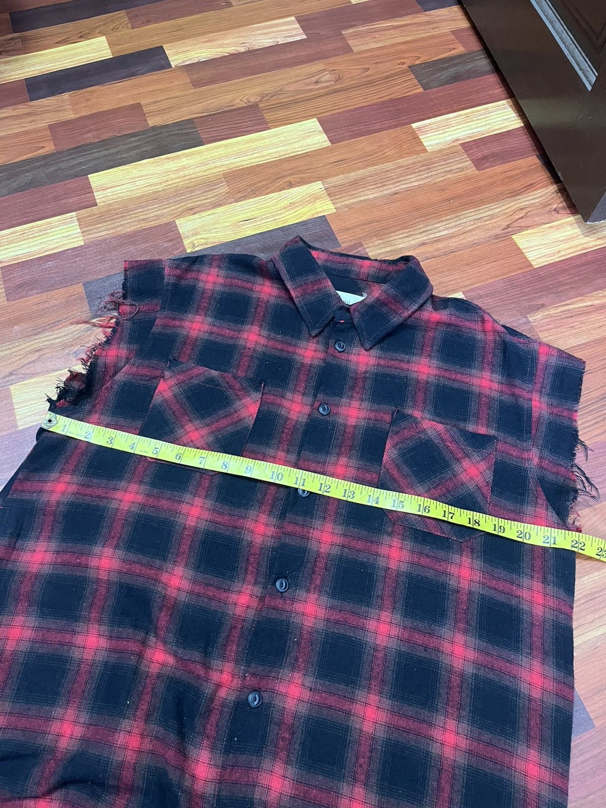 Japanese Brand Toro Bondage Flannel Sleeveless Riri Zip Punk Grunge Size US M / EU 48-50 / 2 - 12 Thumbnail